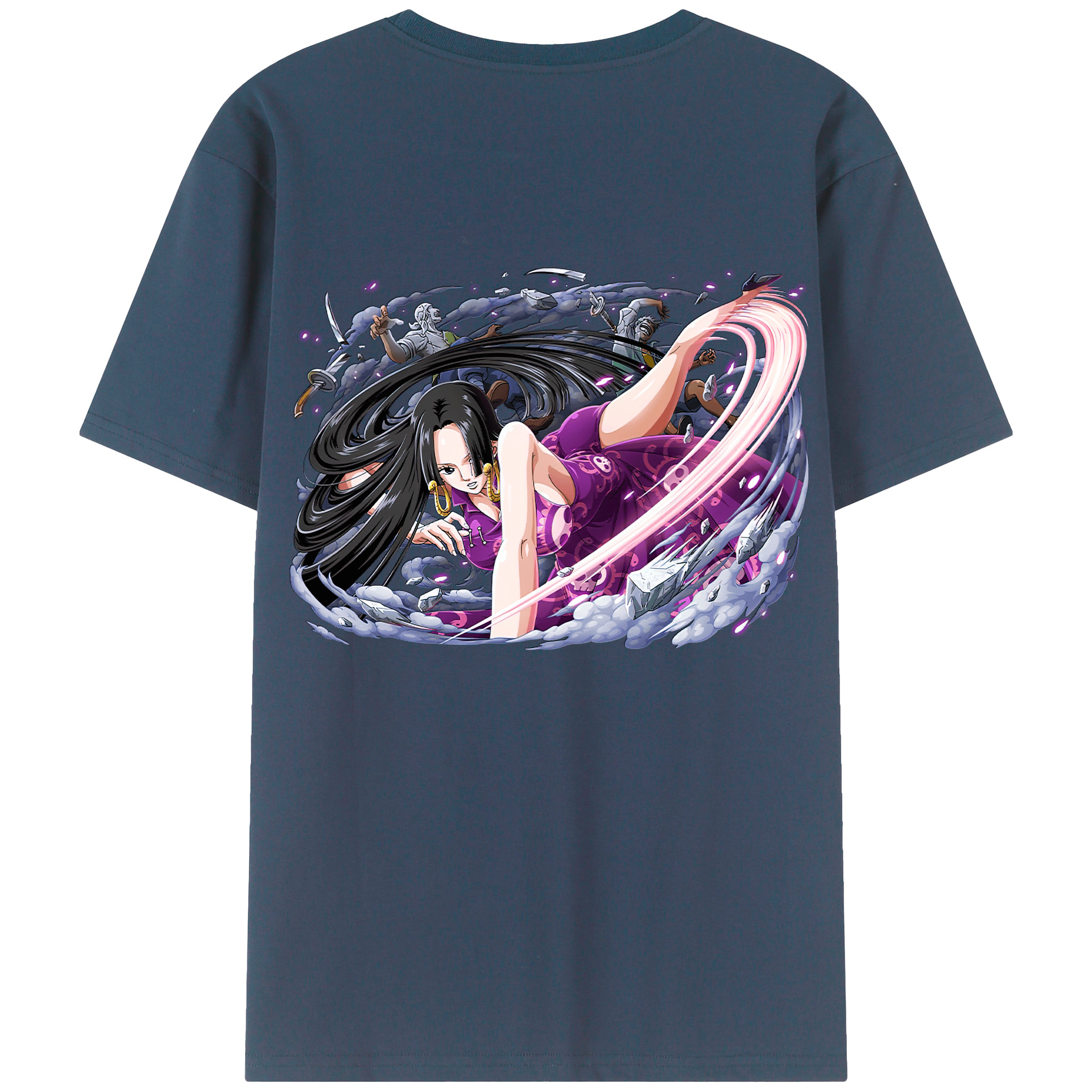 ワンピース ボア・ハンコック ONE PIECE Boa·Hancock 綿100％半袖Tシャツ（背面プリント）