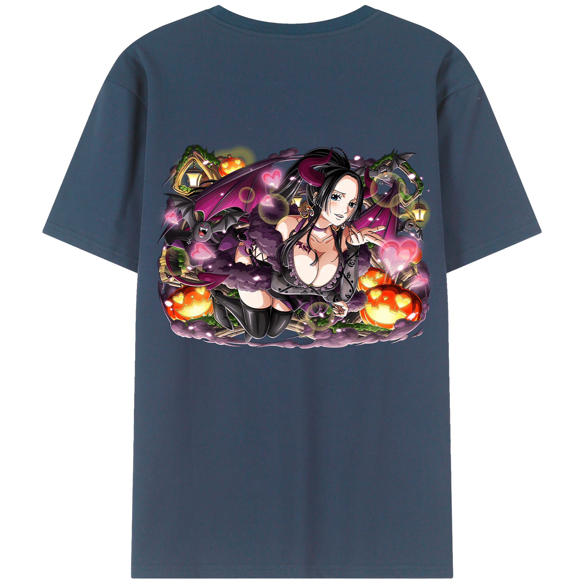 ワンピース ボア・ハンコック ONE PIECE Boa·Hancock 綿100％半袖Tシャツ（背面プリント）