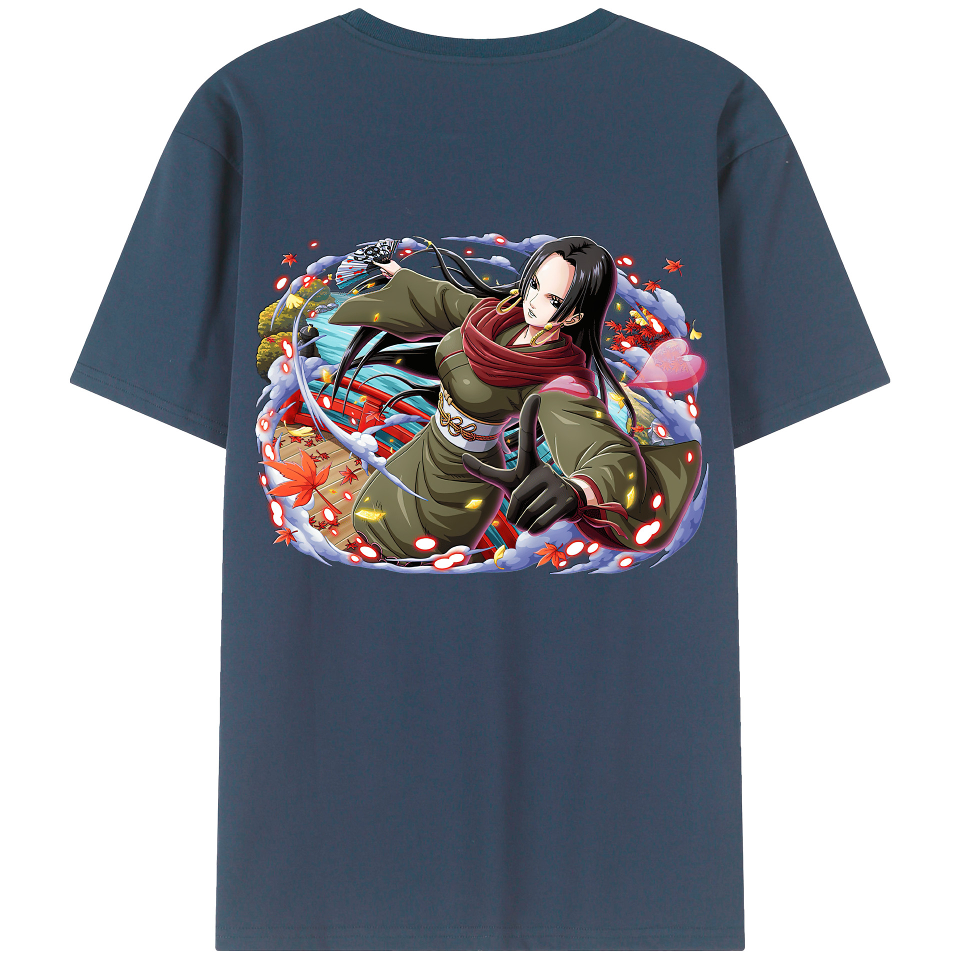 ワンピース ボア・ハンコック ONE PIECE Boa·Hancock 綿100％半袖Tシャツ（背面プリント）