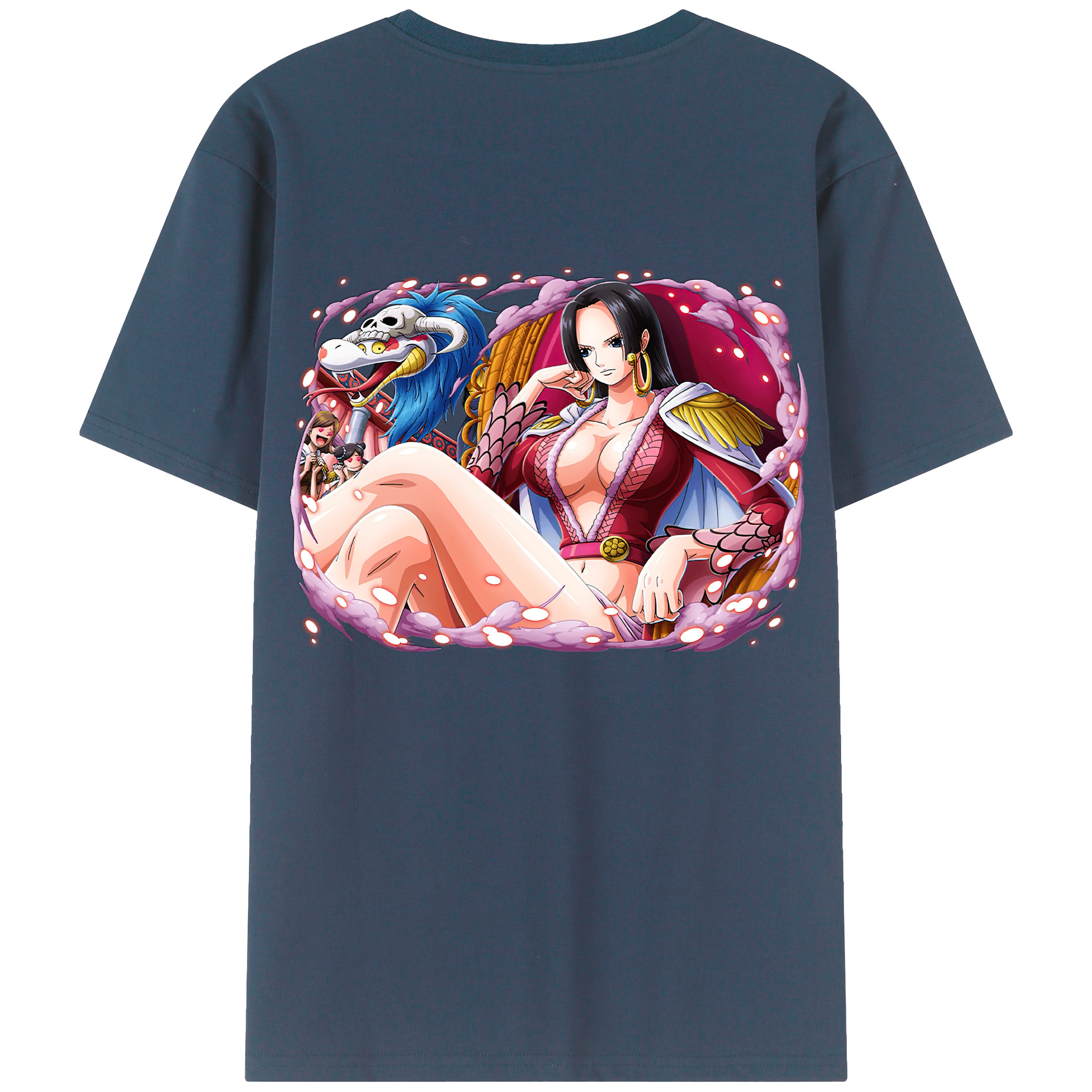 ワンピース ボア・ハンコック ONE PIECE Boa·Hancock 綿100％半袖Tシャツ（背面プリント）