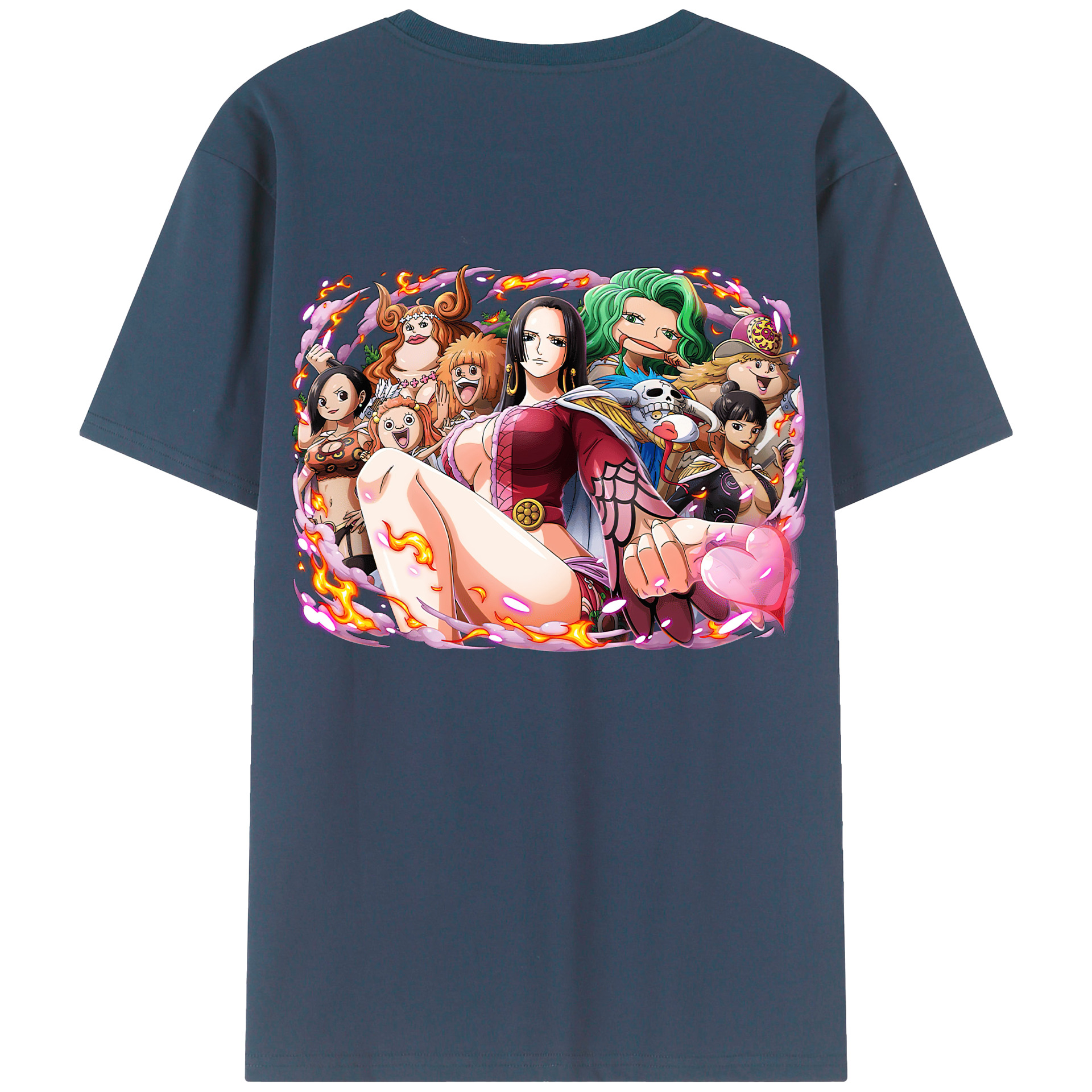 ワンピース ボア・ハンコック ONE PIECE Boa·Hancock 綿100％半袖Tシャツ（背面プリント）