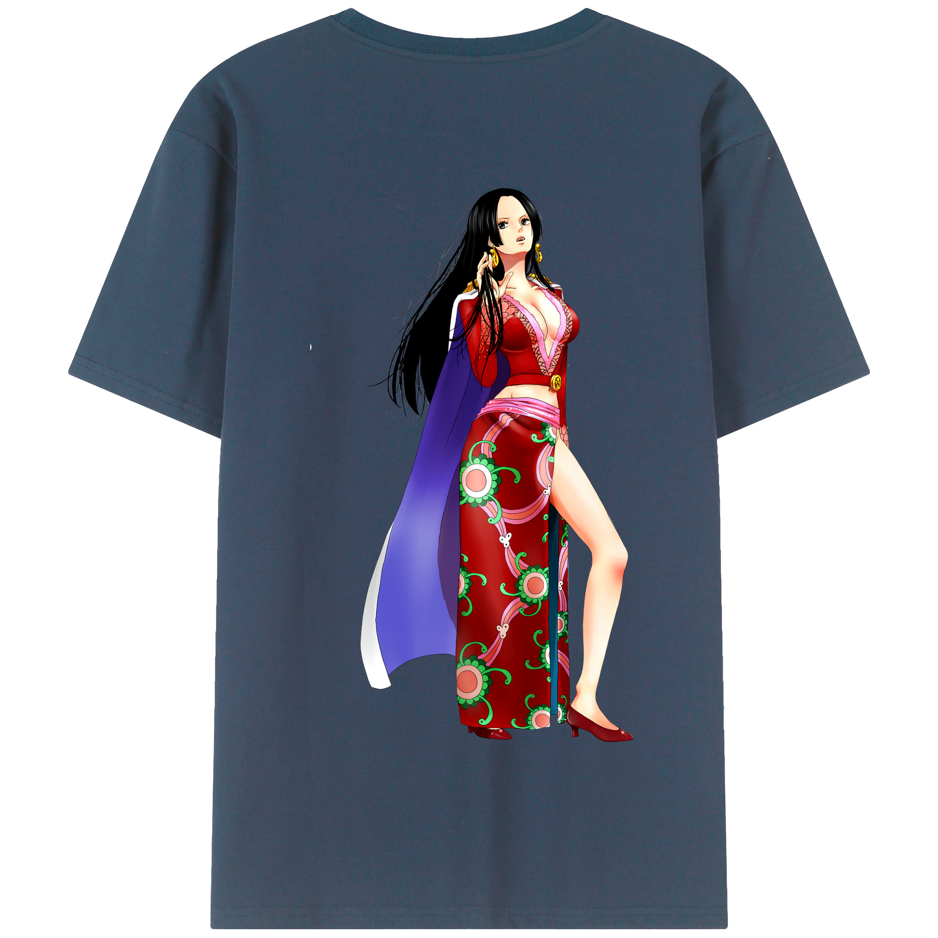 ワンピース ボア・ハンコック ONE PIECE Boa·Hancock 綿100％半袖Tシャツ（背面プリント）