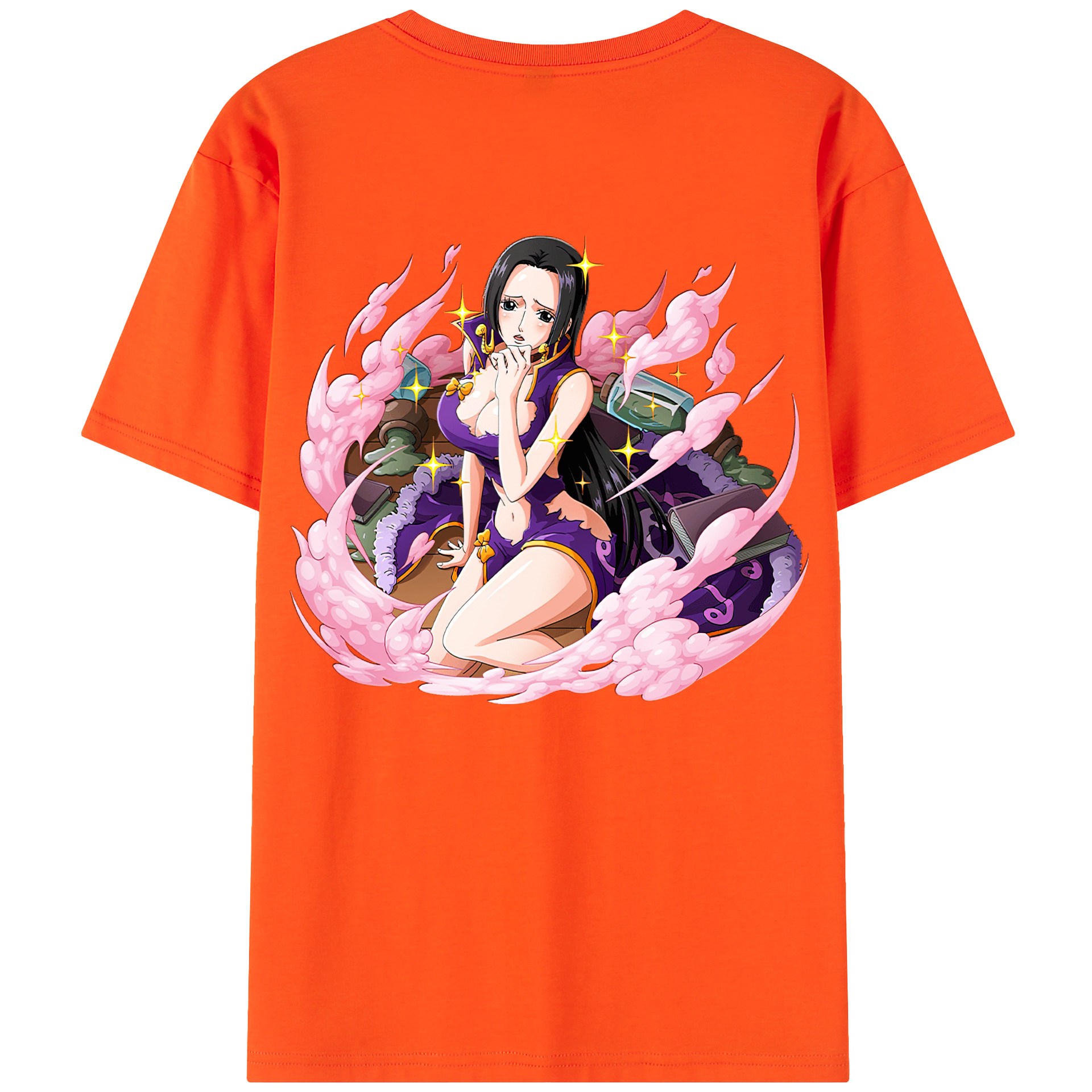 ワンピース ボア・ハンコック ONE PIECE Boa·Hancock 綿100％半袖Tシャツ（背面プリント）