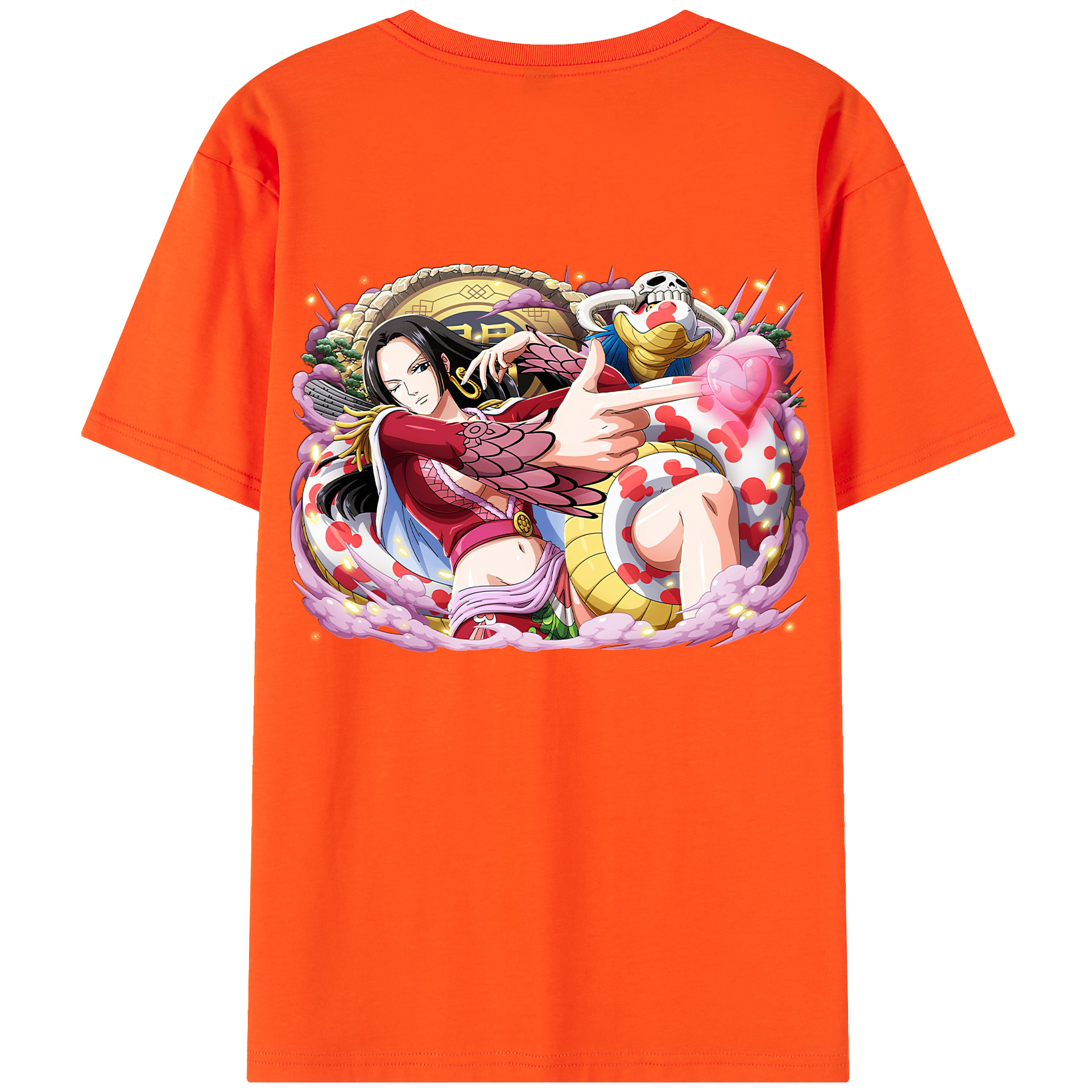 ワンピース ボア・ハンコック ONE PIECE Boa·Hancock 綿100％半袖Tシャツ（背面プリント）