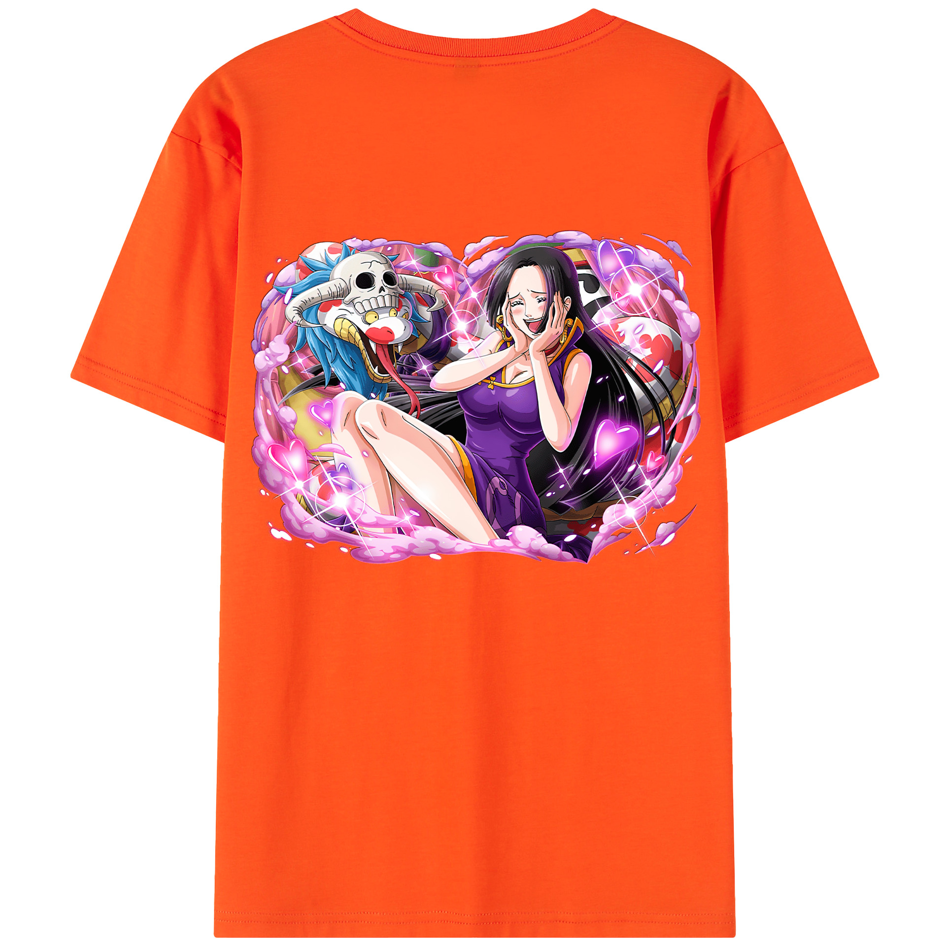 ワンピース ボア・ハンコック ONE PIECE Boa·Hancock 綿100％半袖Tシャツ（背面プリント）