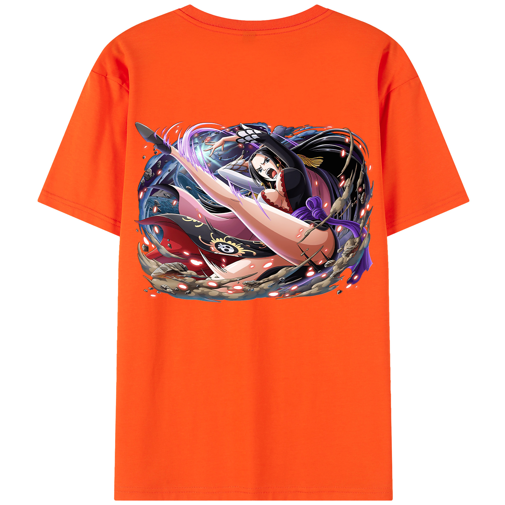 ワンピース ボア・ハンコック ONE PIECE Boa·Hancock 綿100％半袖Tシャツ（背面プリント）