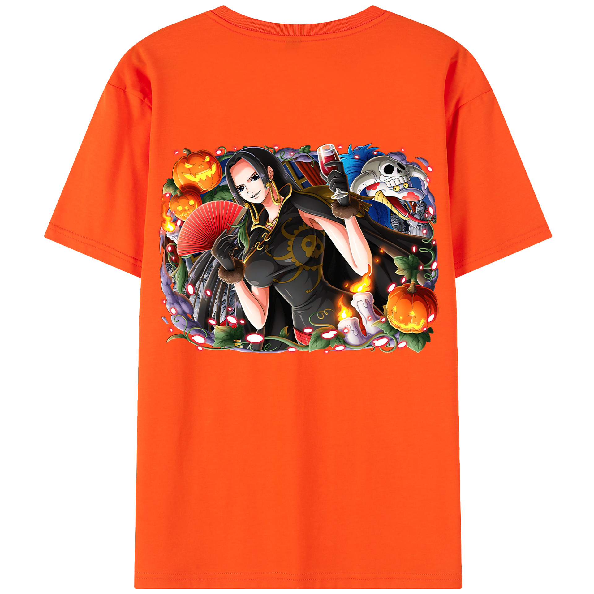 ワンピース ボア・ハンコック ONE PIECE Boa·Hancock 綿100％半袖Tシャツ（背面プリント）