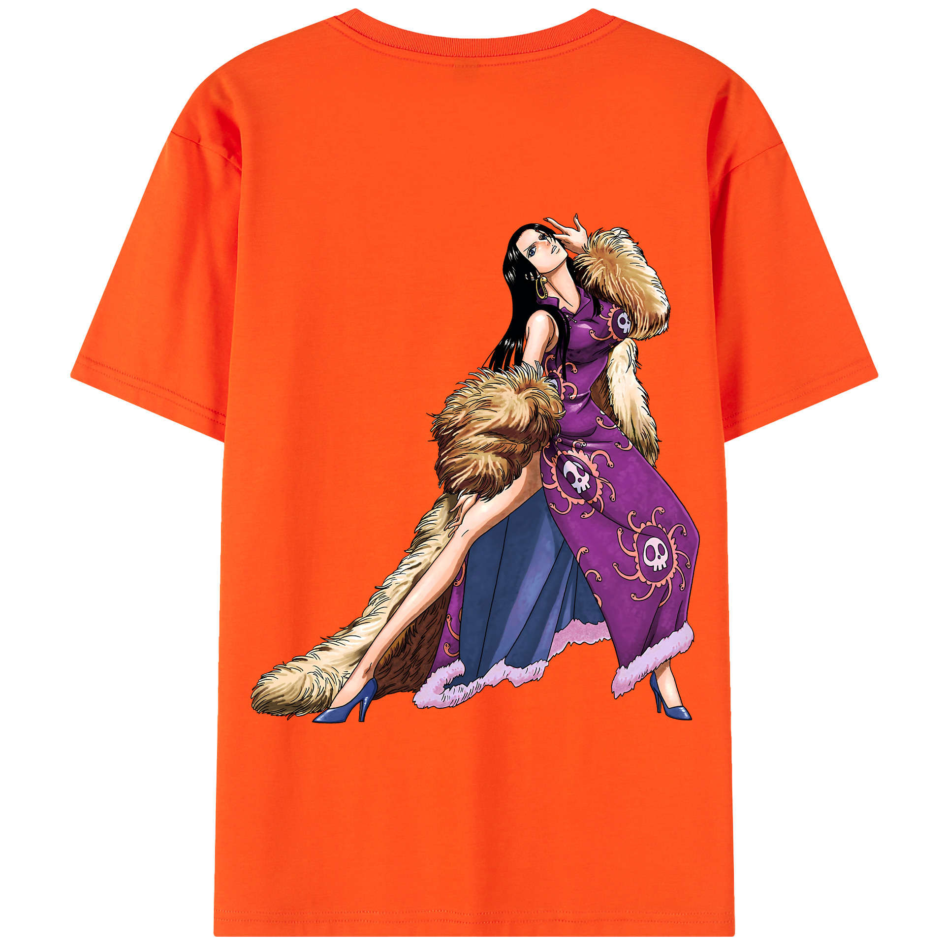 ワンピース ボア・ハンコック ONE PIECE Boa·Hancock 綿100％半袖Tシャツ（背面プリント）