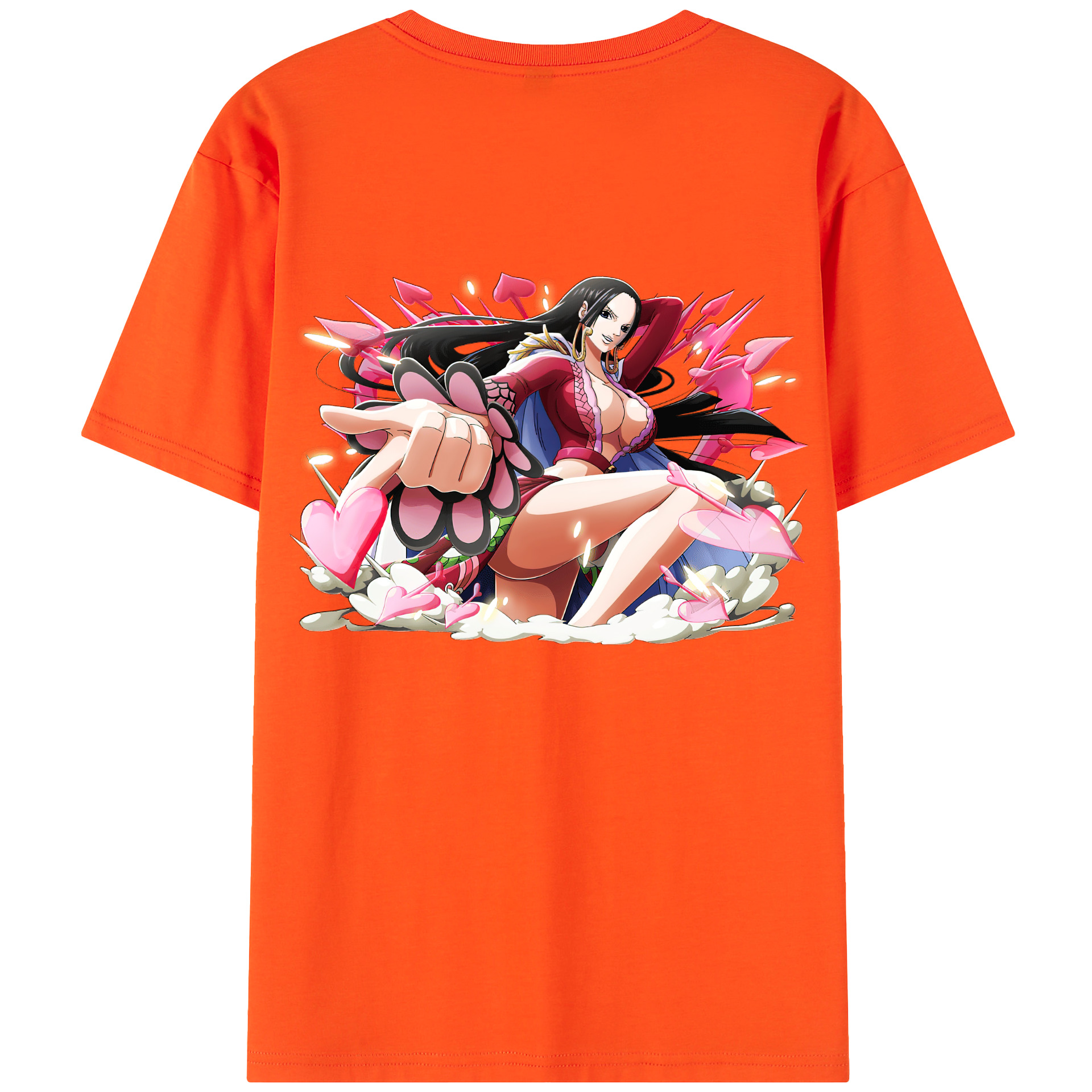 ワンピース ボア・ハンコック ONE PIECE Boa·Hancock 綿100％半袖Tシャツ（背面プリント）
