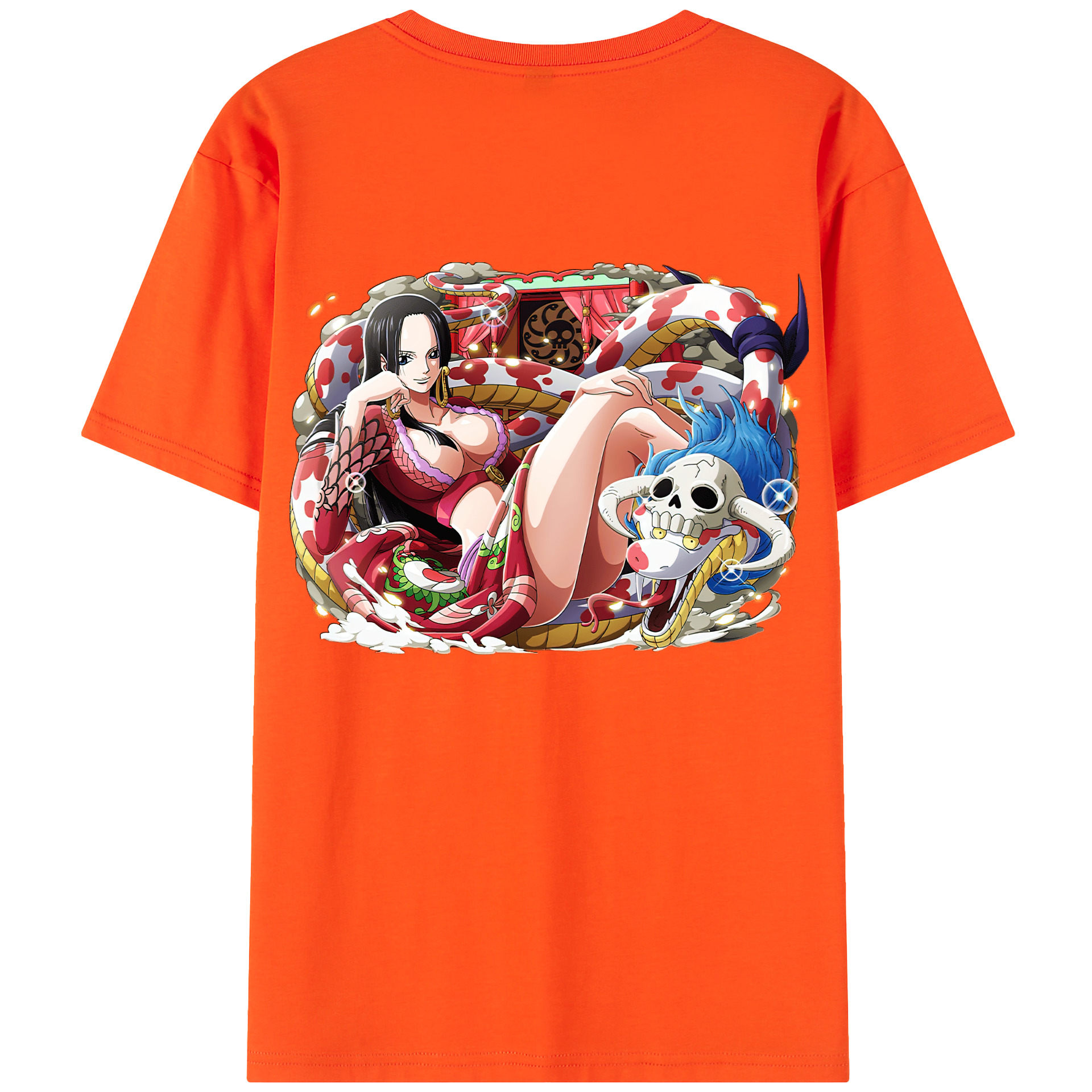 ワンピース ボア・ハンコック ONE PIECE Boa·Hancock 綿100％半袖Tシャツ（背面プリント）