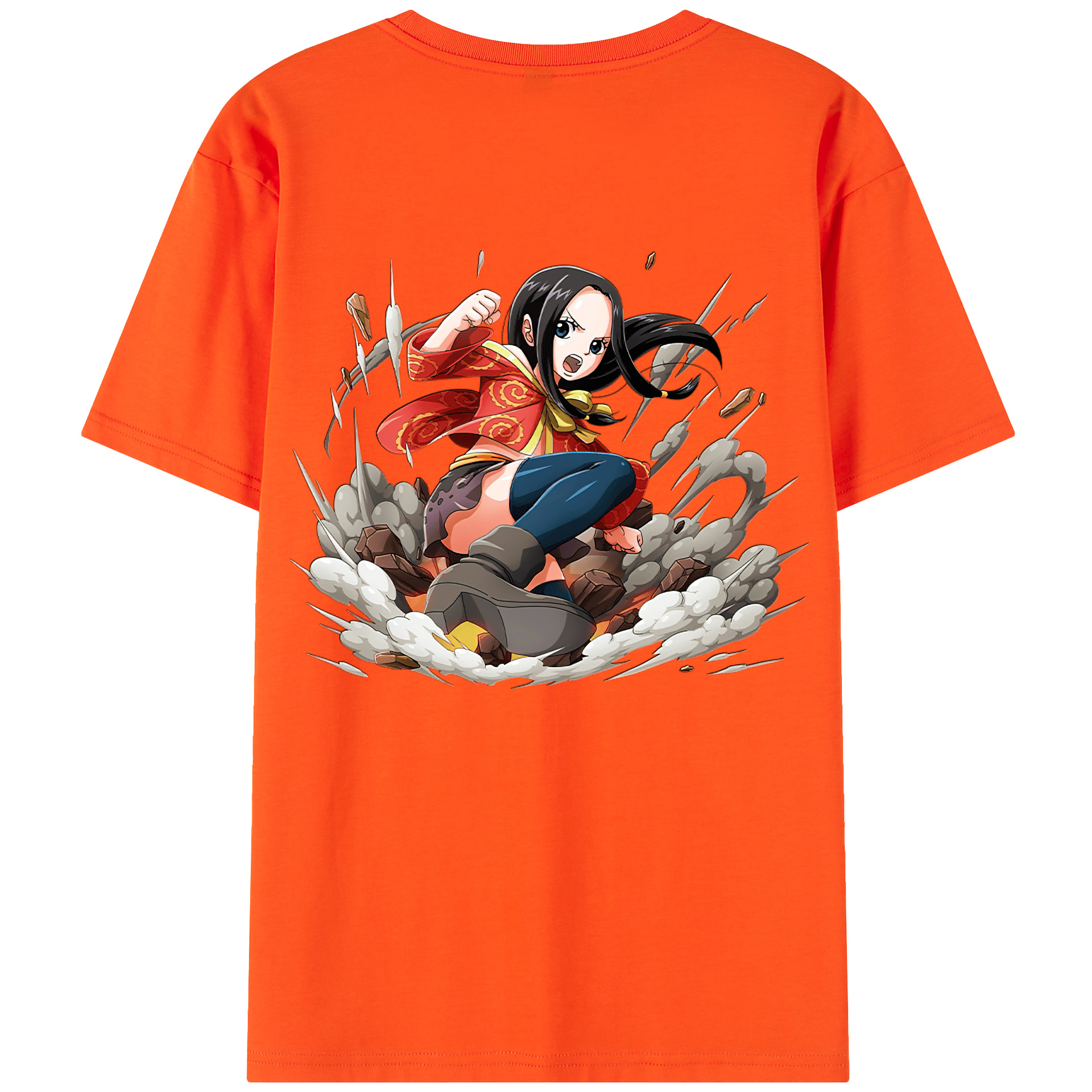 ワンピース ボア・ハンコック ONE PIECE Boa·Hancock 綿100％半袖Tシャツ（背面プリント）