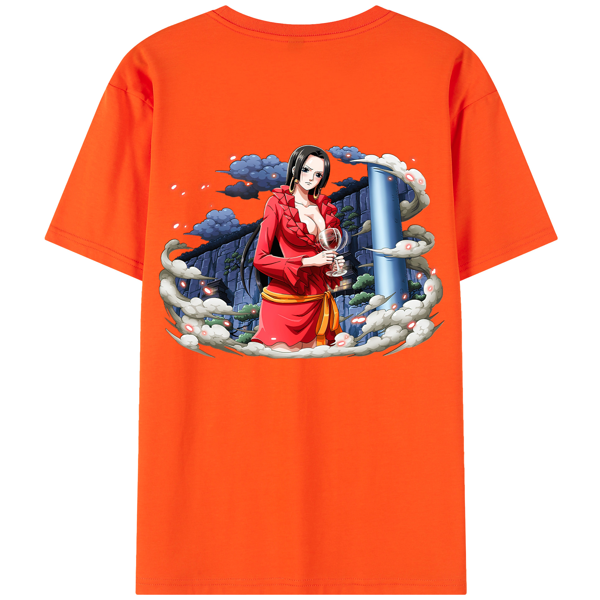 ワンピース ボア・ハンコック ONE PIECE Boa·Hancock 綿100％半袖Tシャツ（背面プリント）