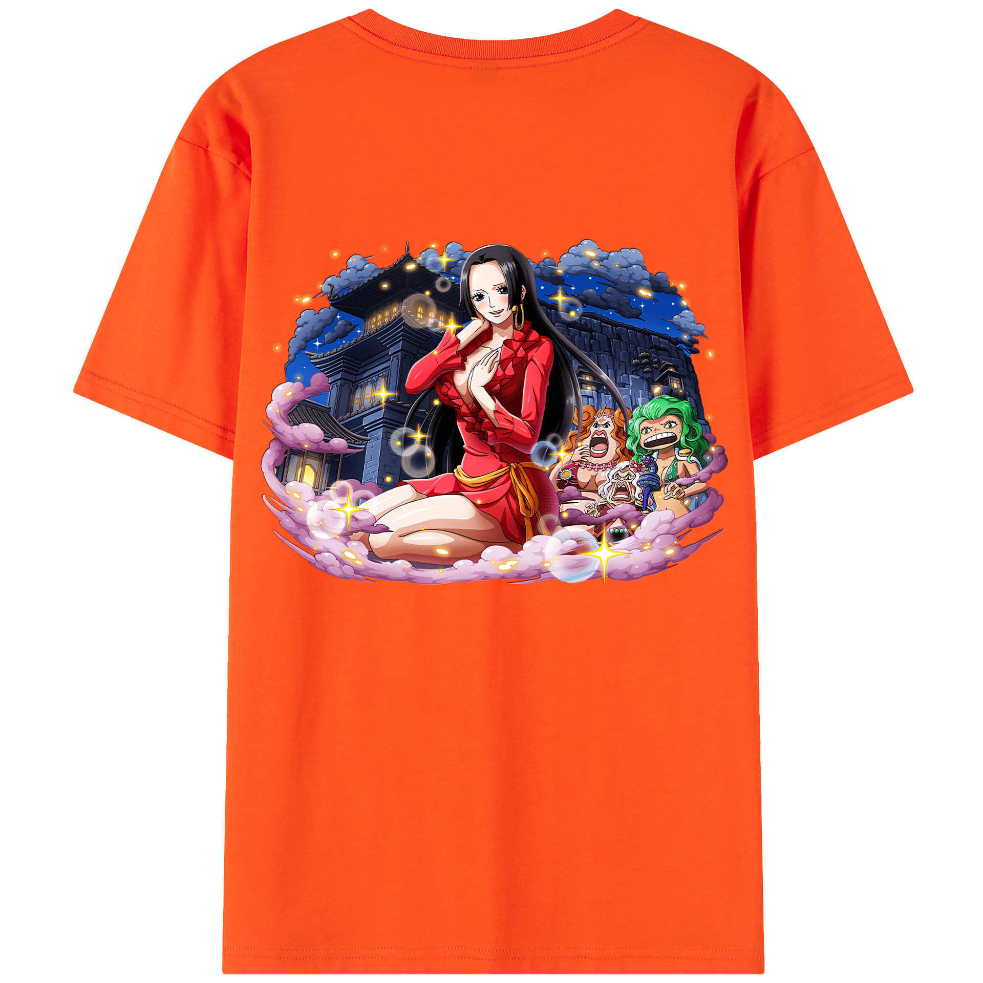 ワンピース ボア・ハンコック ONE PIECE Boa·Hancock 綿100％半袖Tシャツ（背面プリント）