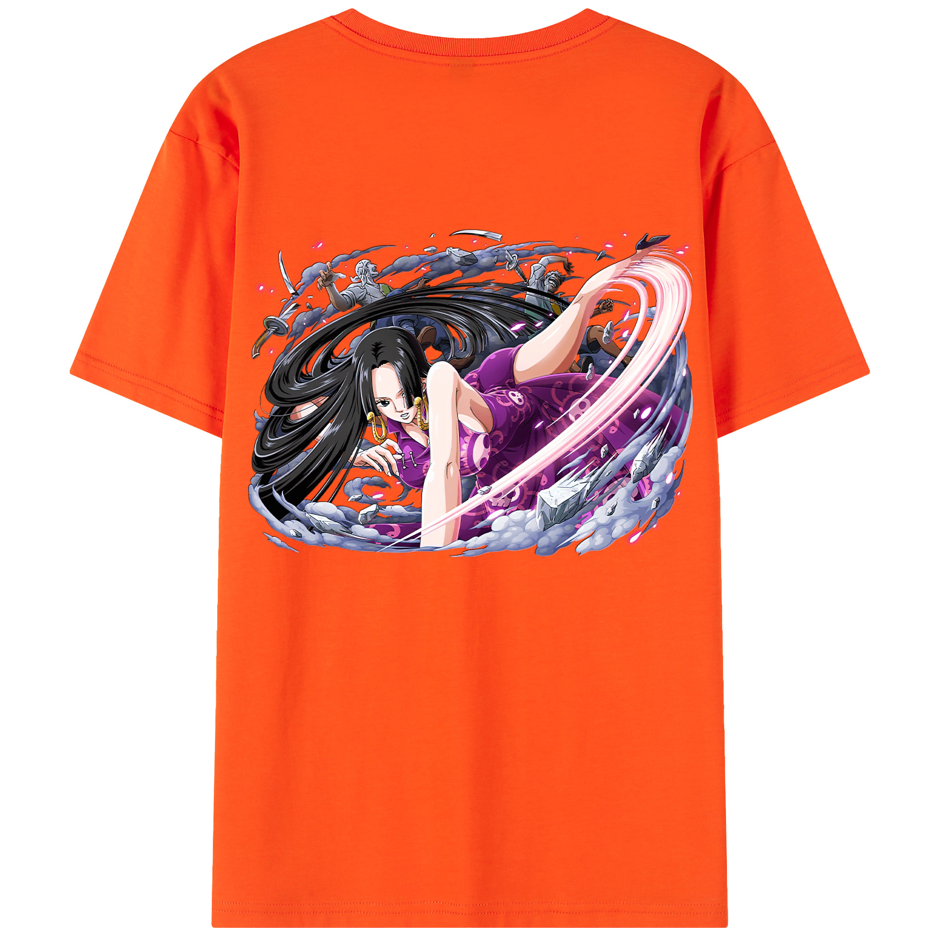 ワンピース ボア・ハンコック ONE PIECE Boa·Hancock 綿100％半袖Tシャツ（背面プリント）