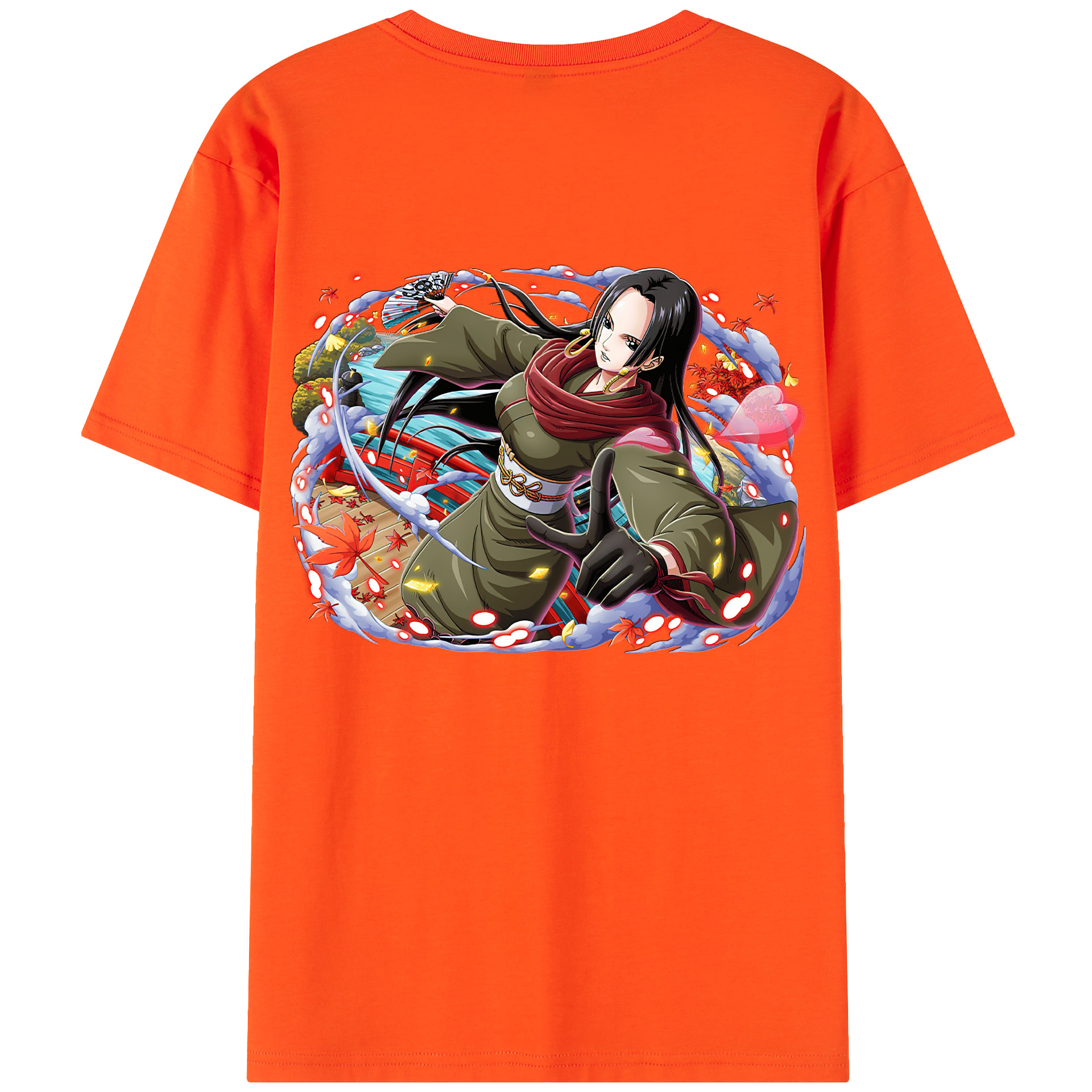 ワンピース ボア・ハンコック ONE PIECE Boa·Hancock 綿100％半袖Tシャツ（背面プリント）