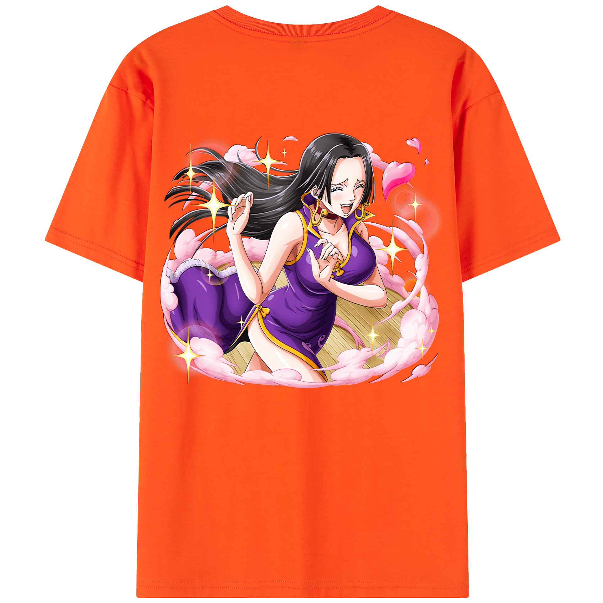 ワンピース ボア・ハンコック ONE PIECE Boa·Hancock 綿100％半袖Tシャツ（背面プリント）