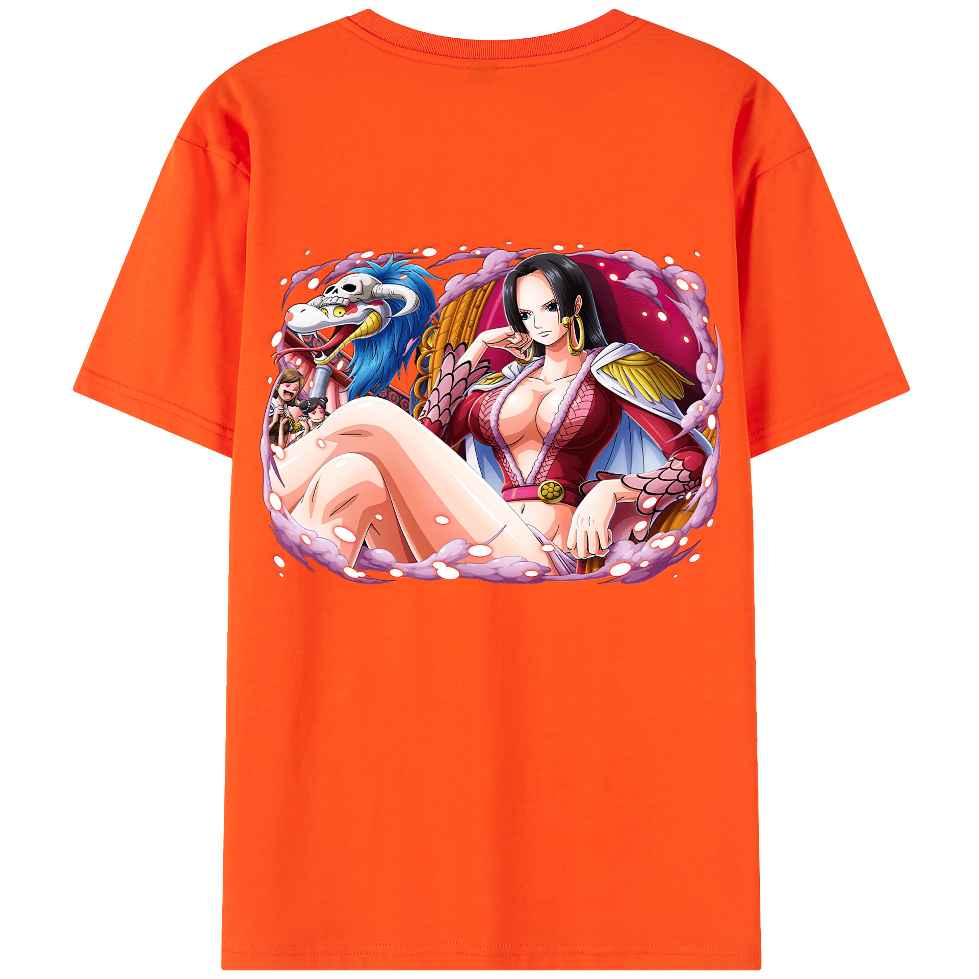 ワンピース ボア・ハンコック ONE PIECE Boa·Hancock 綿100％半袖Tシャツ（背面プリント）