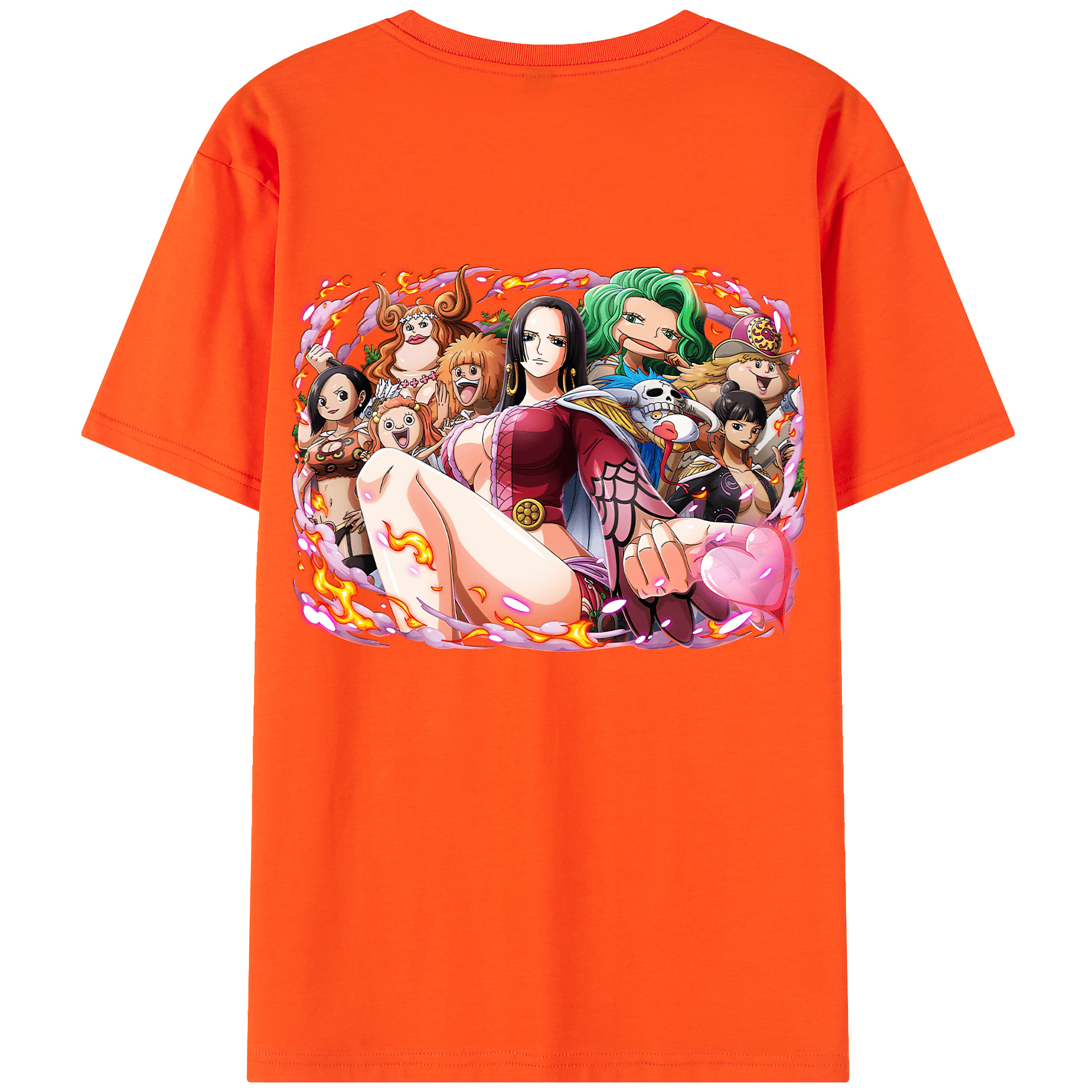 ワンピース ボア・ハンコック ONE PIECE Boa·Hancock 綿100％半袖Tシャツ（背面プリント）