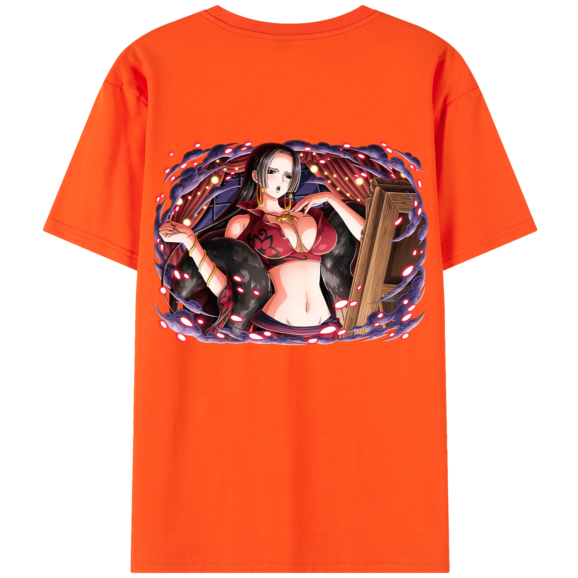 ワンピース ボア・ハンコック ONE PIECE Boa·Hancock 綿100％半袖Tシャツ（背面プリント）