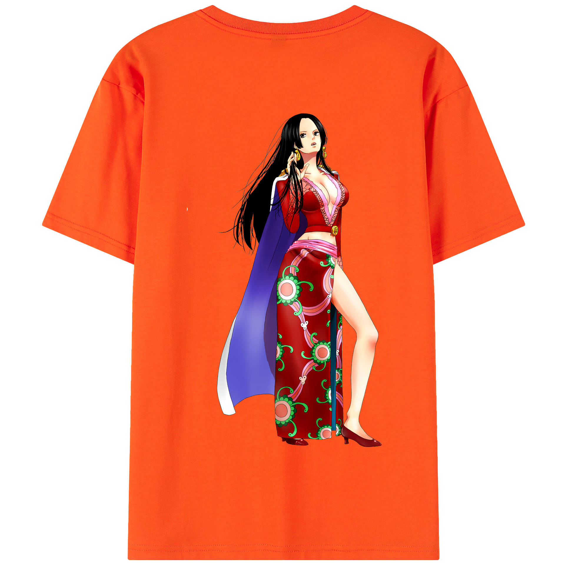 ワンピース ボア・ハンコック ONE PIECE Boa·Hancock 綿100％半袖Tシャツ（背面プリント）