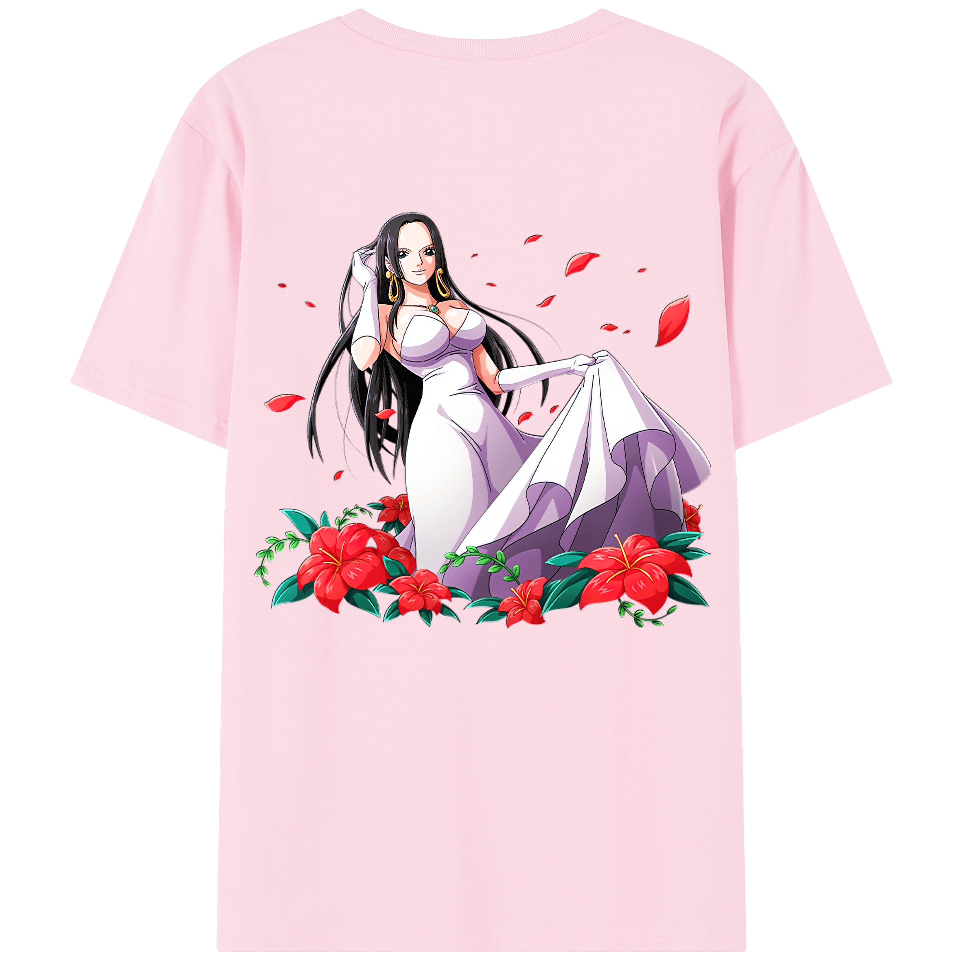 ワンピース ボア・ハンコック ONE PIECE Boa·Hancock 綿100％半袖Tシャツ（背面プリント）