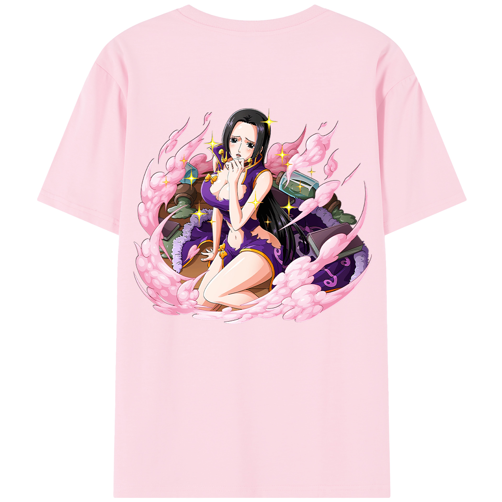 ワンピース ボア・ハンコック ONE PIECE Boa·Hancock 綿100％半袖Tシャツ（背面プリント）