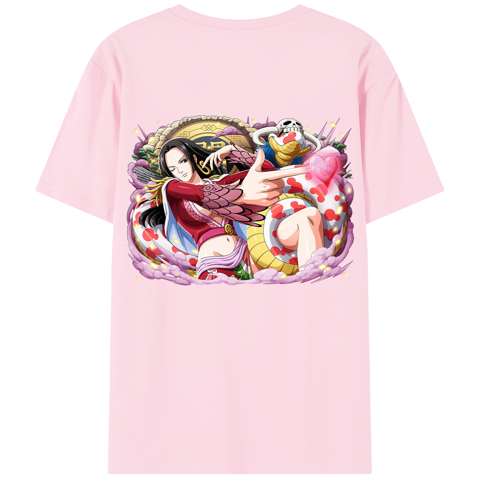 ワンピース ボア・ハンコック ONE PIECE Boa·Hancock 綿100％半袖Tシャツ（背面プリント）