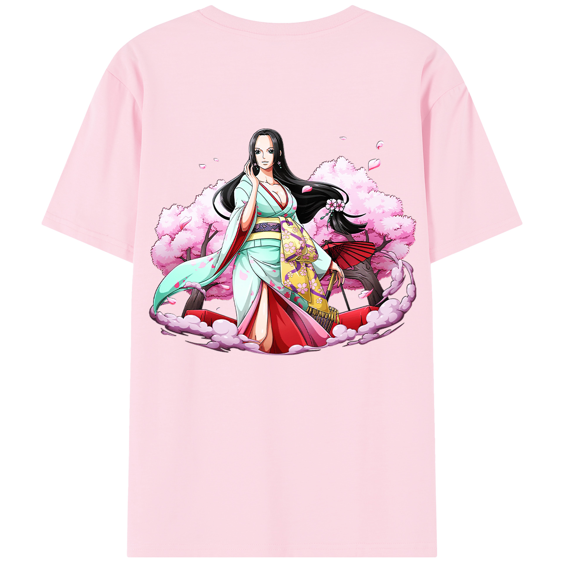 ワンピース ボア・ハンコック ONE PIECE Boa·Hancock 綿100％半袖Tシャツ（背面プリント）