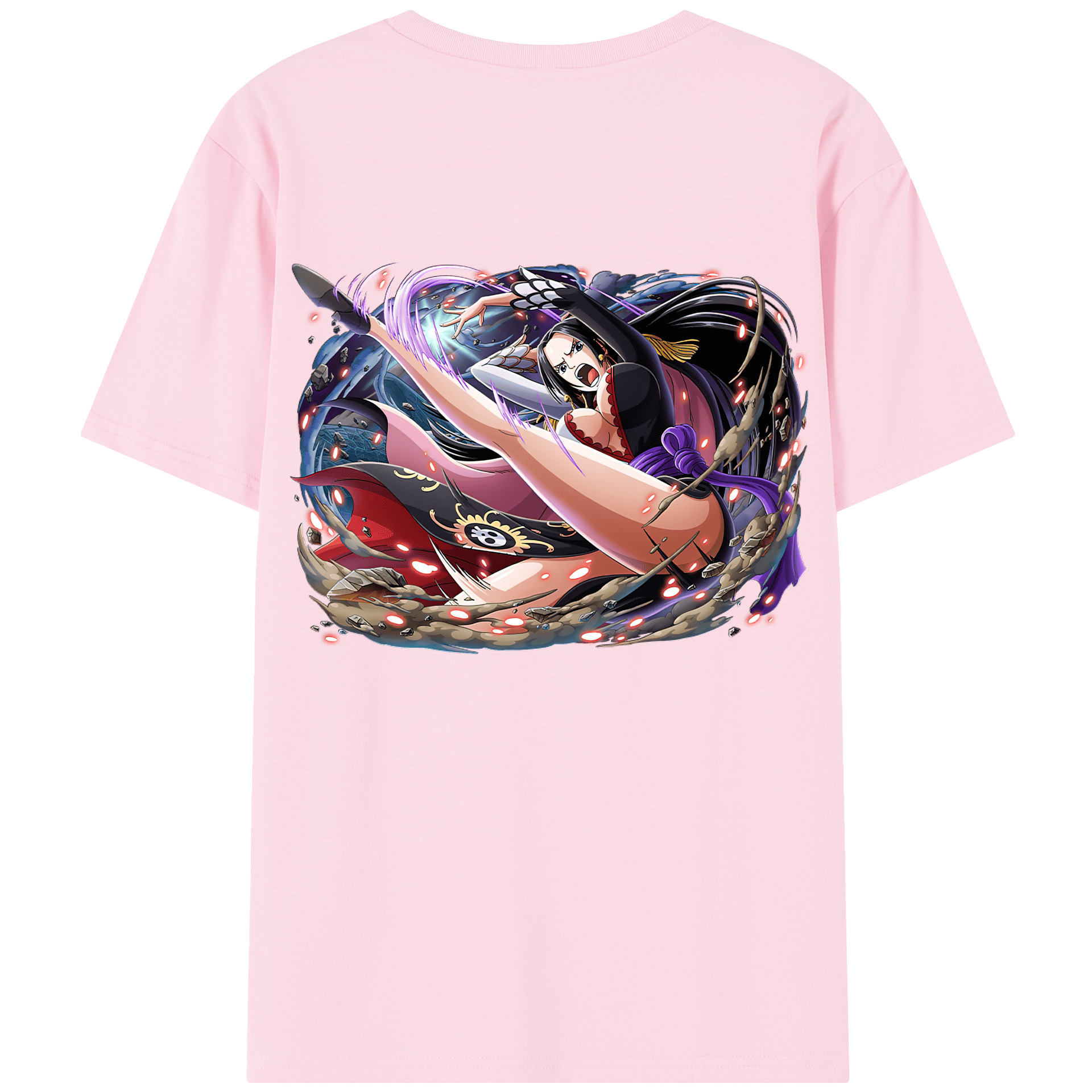 ワンピース ボア・ハンコック ONE PIECE Boa·Hancock 綿100％半袖Tシャツ（背面プリント）
