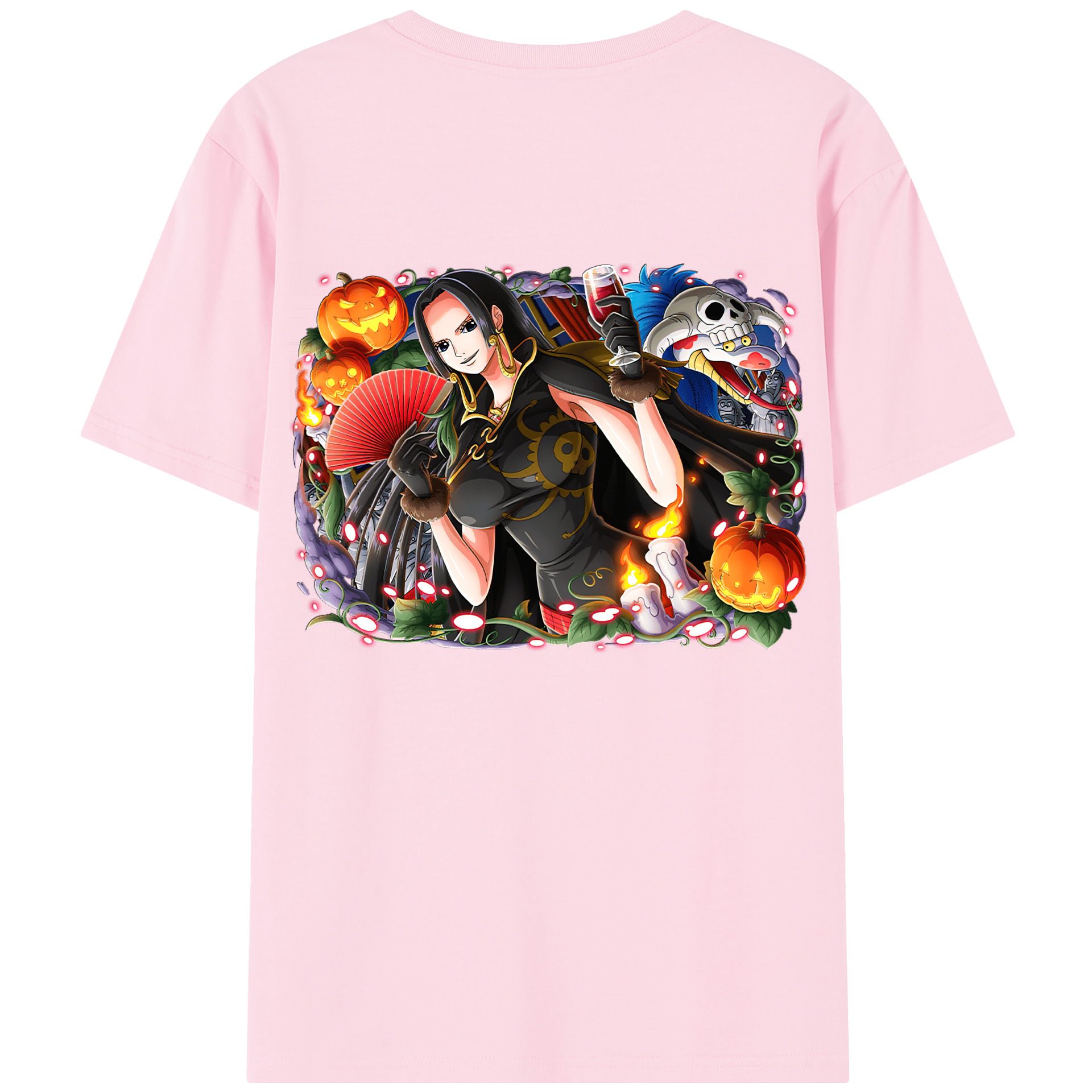 ワンピース ボア・ハンコック ONE PIECE Boa·Hancock 綿100％半袖Tシャツ（背面プリント）
