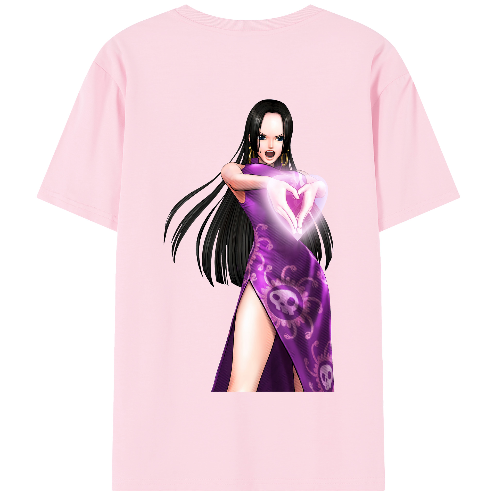 ワンピース ボア・ハンコック ONE PIECE Boa·Hancock 綿100％半袖Tシャツ（背面プリント）