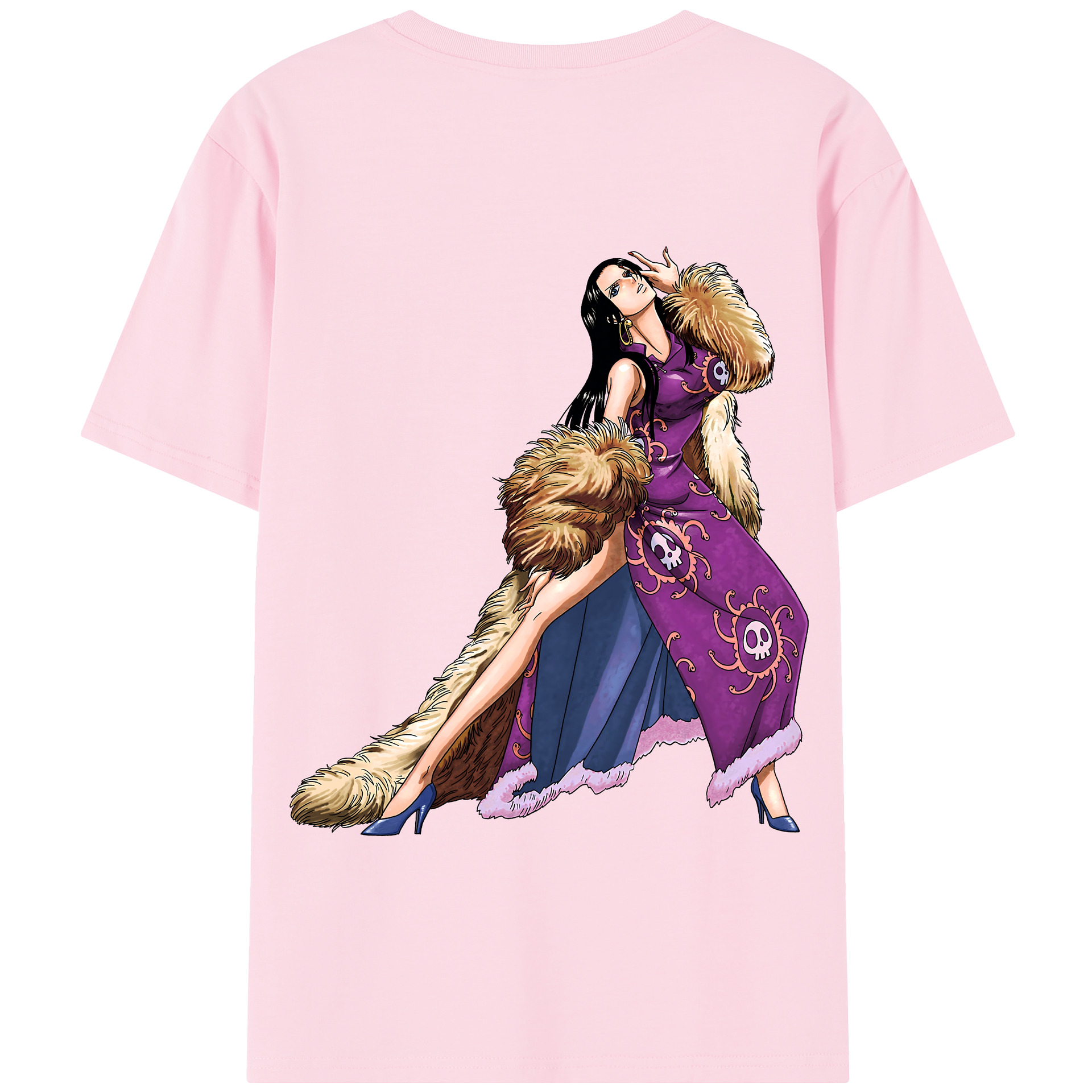 ワンピース ボア・ハンコック ONE PIECE Boa·Hancock 綿100％半袖Tシャツ（背面プリント）