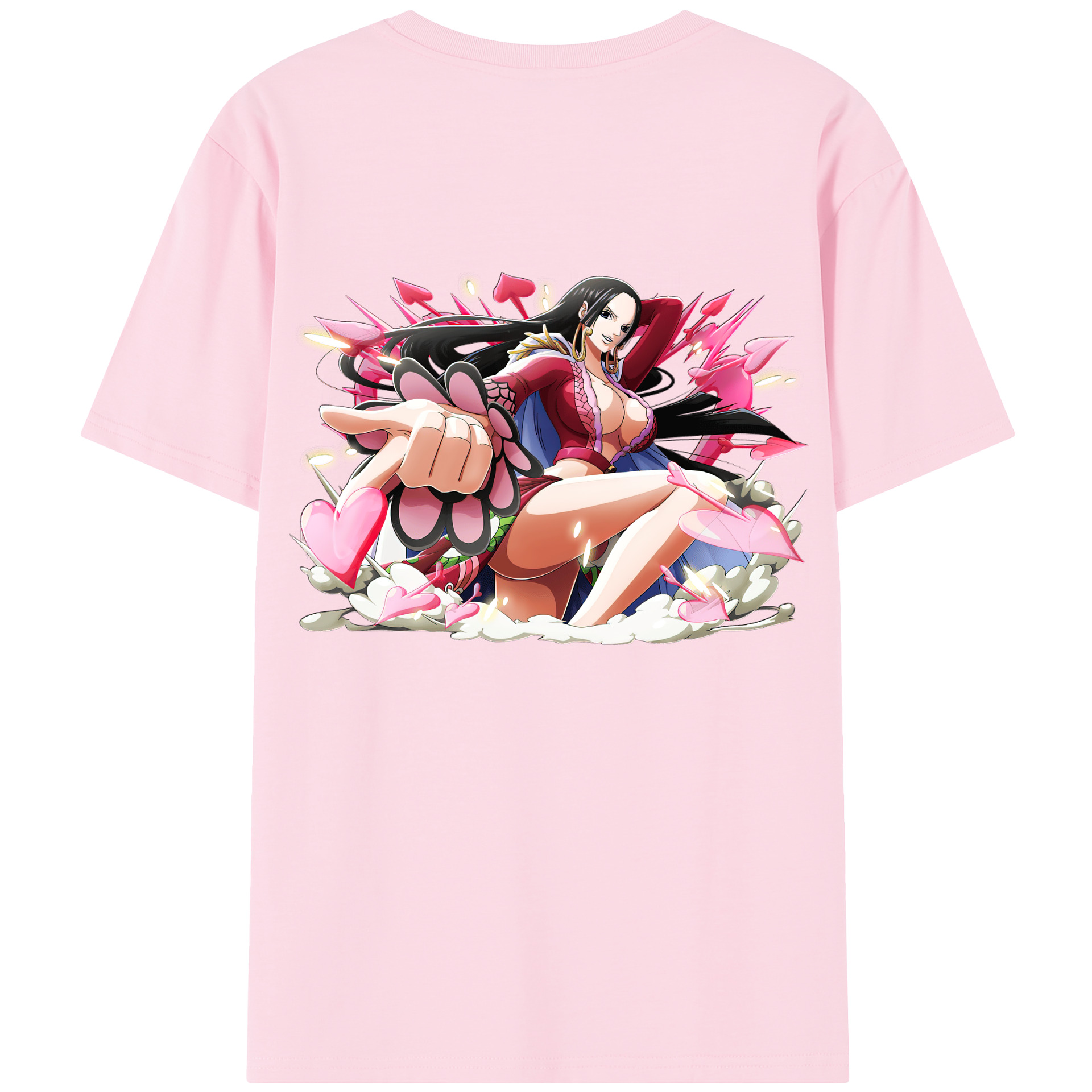ワンピース ボア・ハンコック ONE PIECE Boa·Hancock 綿100％半袖Tシャツ（背面プリント）