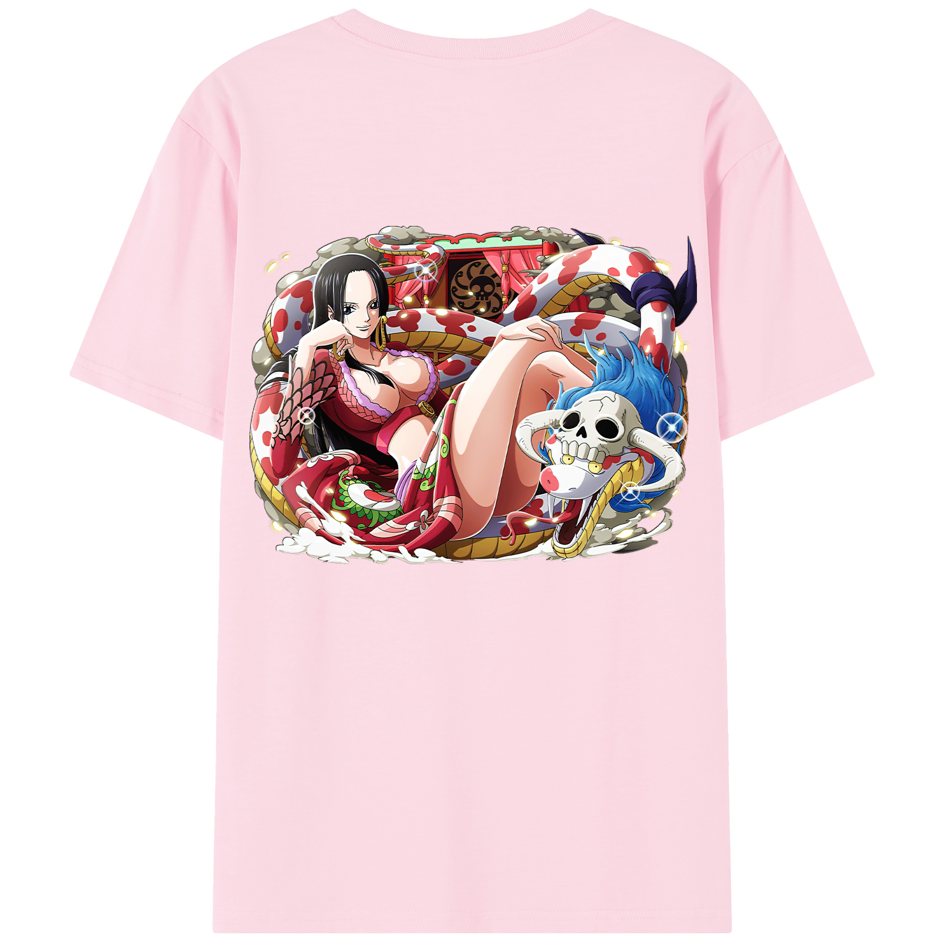 ワンピース ボア・ハンコック ONE PIECE Boa·Hancock 綿100％半袖Tシャツ（背面プリント）