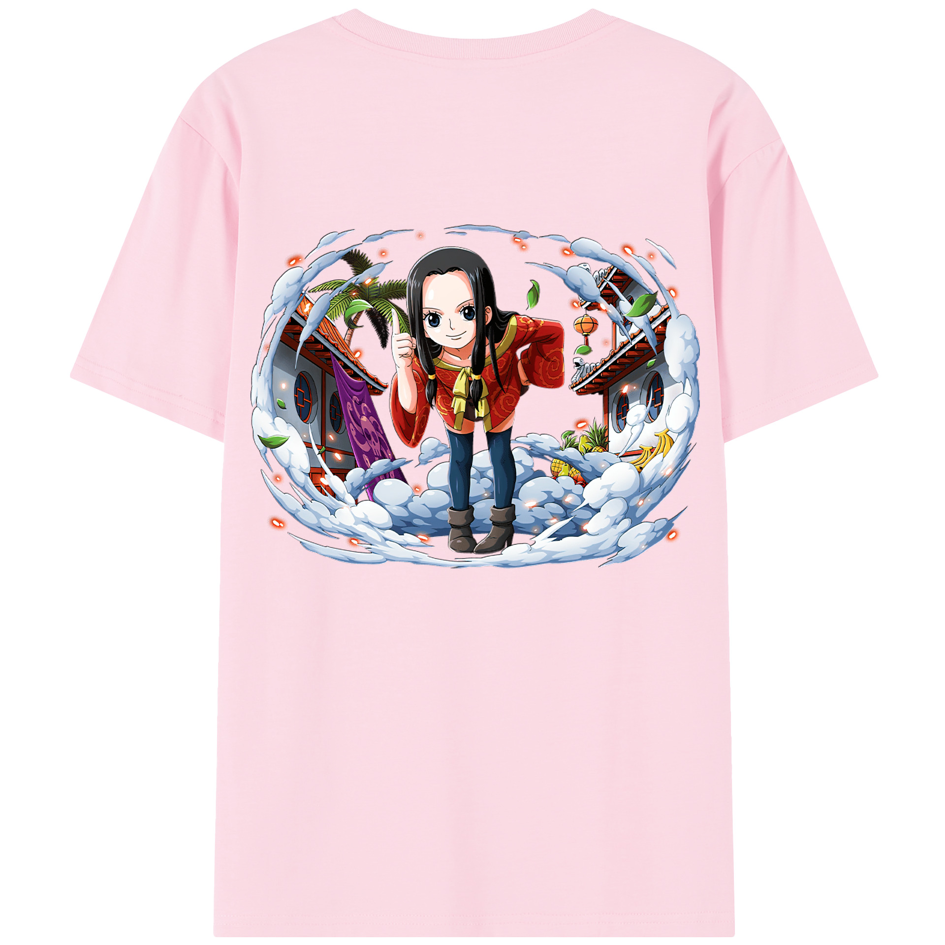 ワンピース ボア・ハンコック ONE PIECE Boa·Hancock 綿100％半袖Tシャツ（背面プリント）