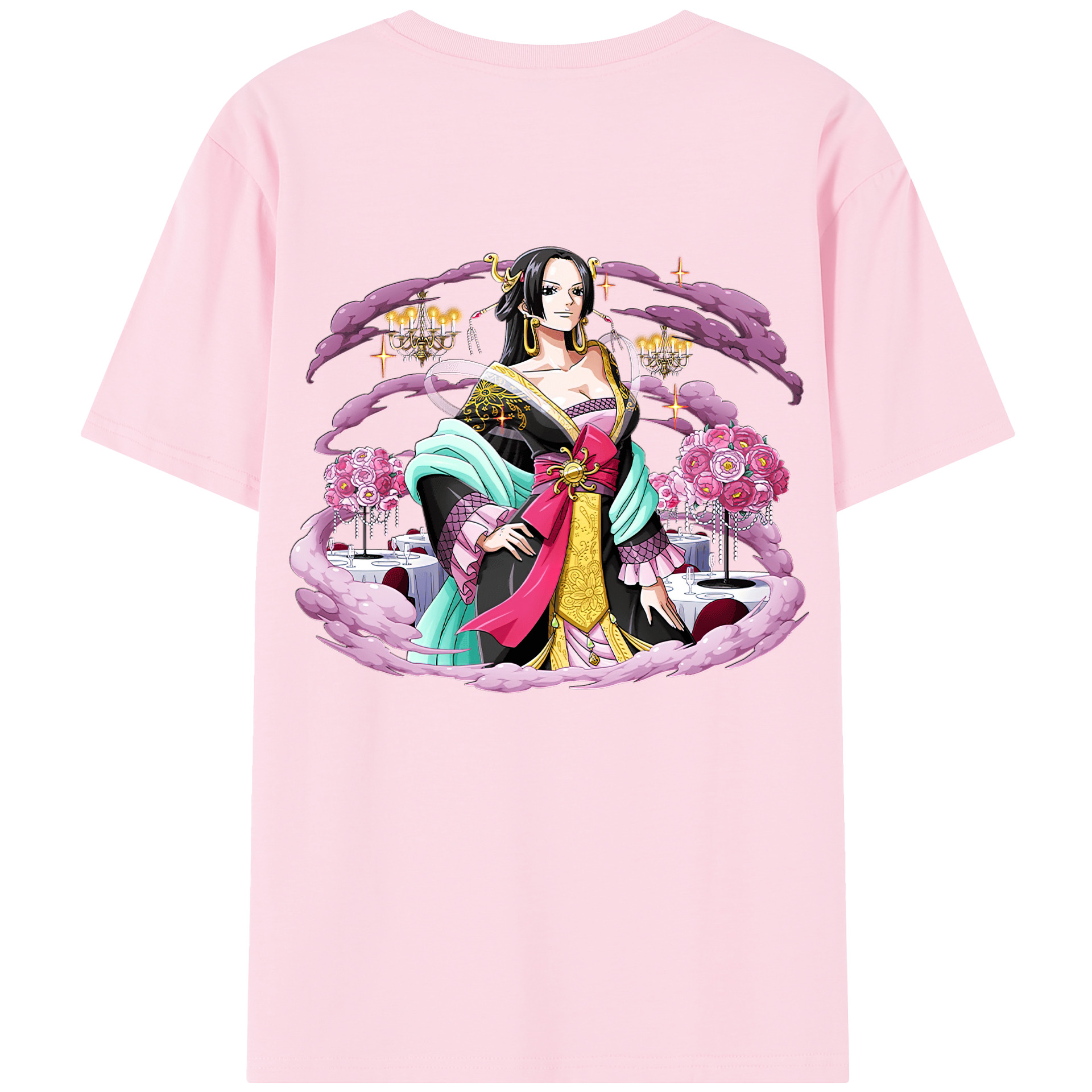 ワンピース ボア・ハンコック ONE PIECE Boa·Hancock 綿100％半袖Tシャツ（背面プリント）