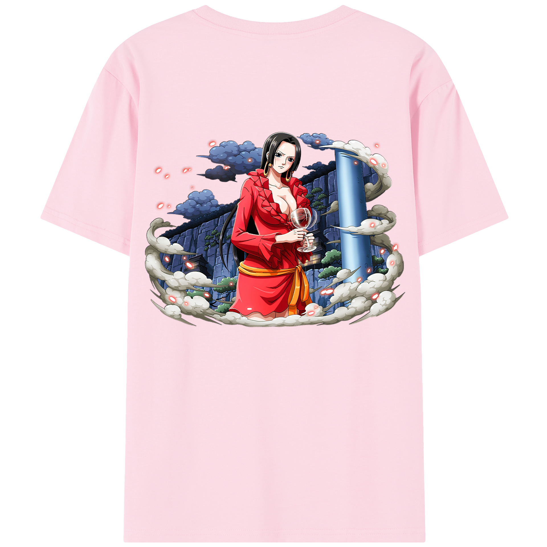 ワンピース ボア・ハンコック ONE PIECE Boa·Hancock 綿100％半袖Tシャツ（背面プリント）