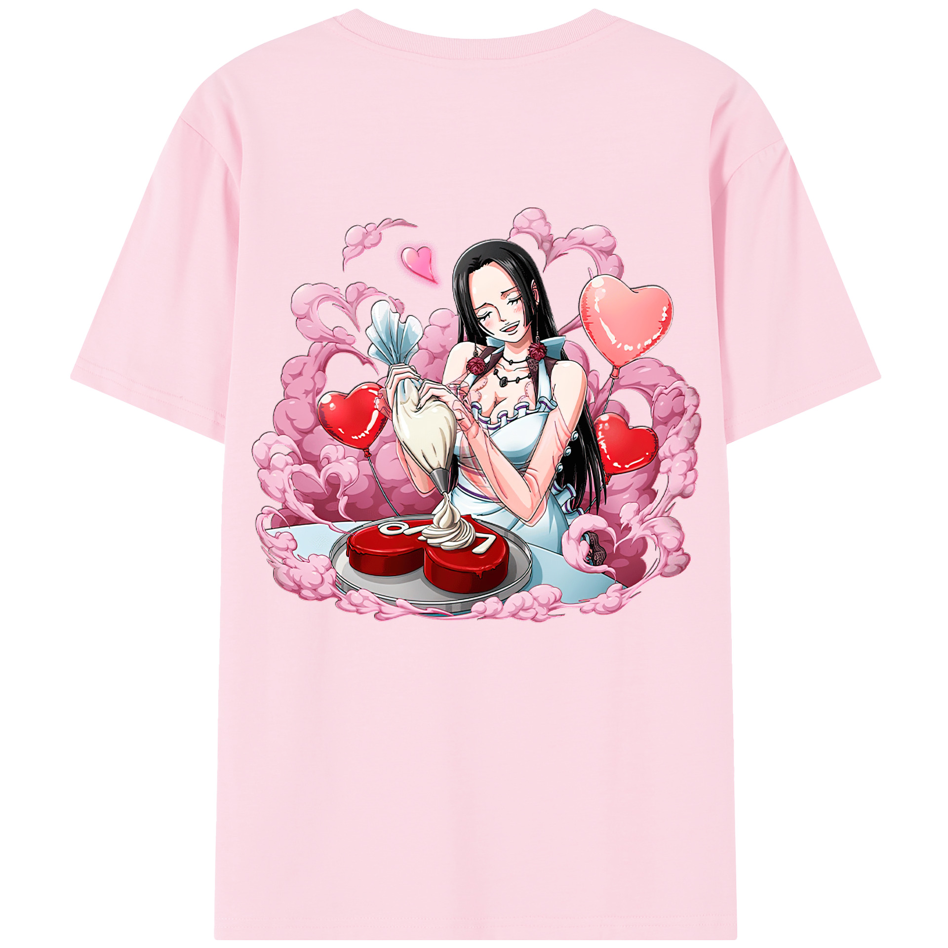 ワンピース ボア・ハンコック ONE PIECE Boa·Hancock 綿100％半袖Tシャツ（背面プリント）