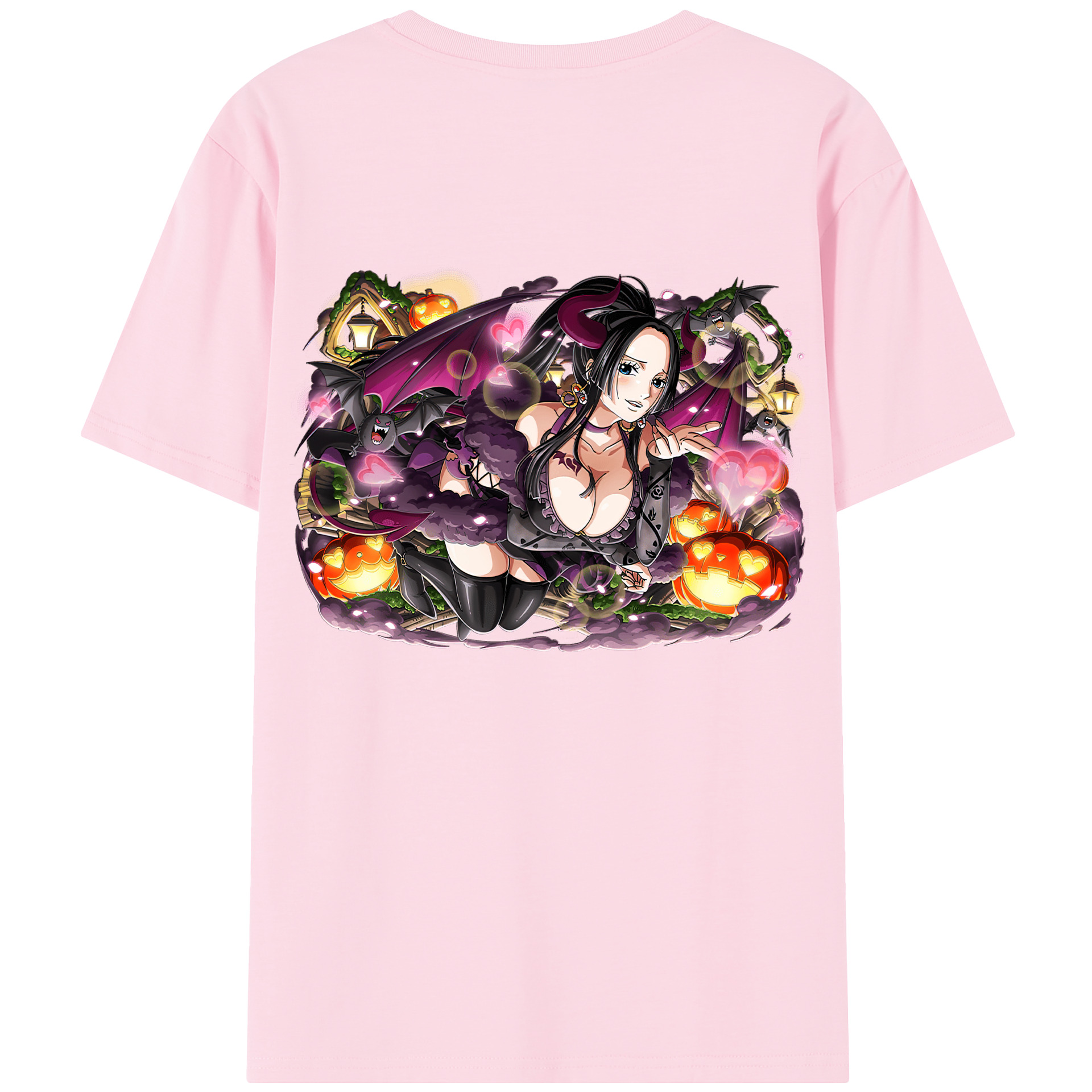 ワンピース ボア・ハンコック ONE PIECE Boa·Hancock 綿100％半袖Tシャツ（背面プリント）