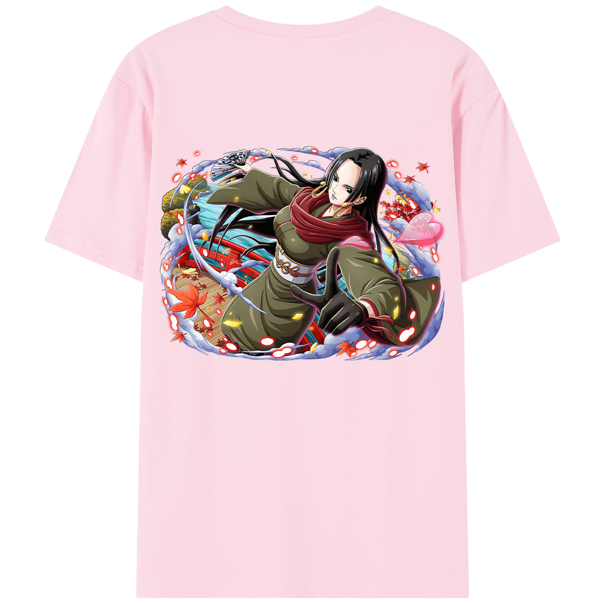 ワンピース ボア・ハンコック ONE PIECE Boa·Hancock 綿100％半袖Tシャツ（背面プリント）