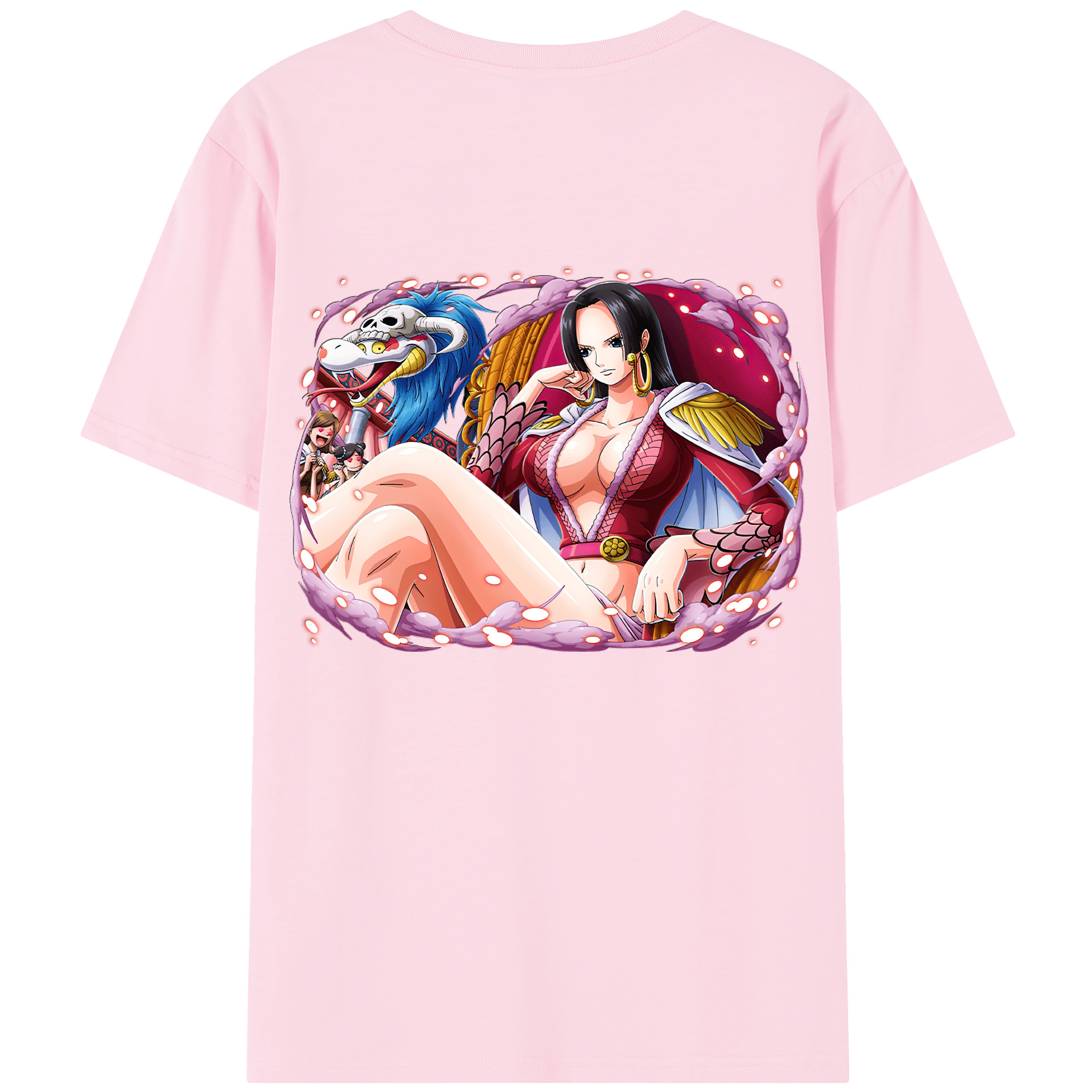 ワンピース ボア・ハンコック ONE PIECE Boa·Hancock 綿100％半袖Tシャツ（背面プリント）