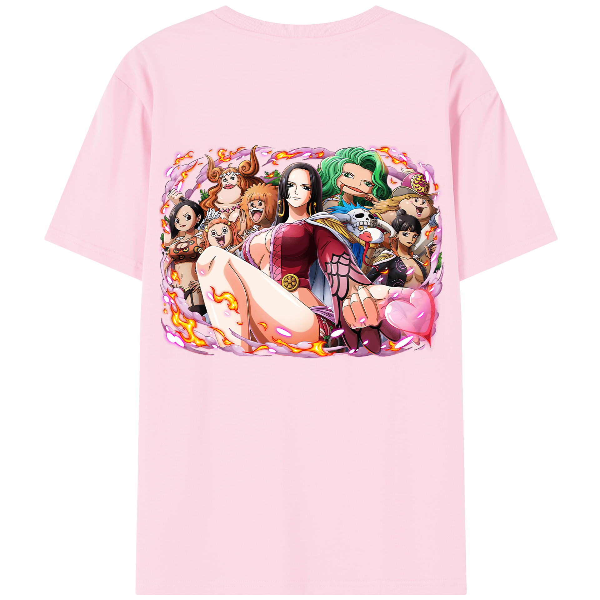 ワンピース ボア・ハンコック ONE PIECE Boa·Hancock 綿100％半袖Tシャツ（背面プリント）