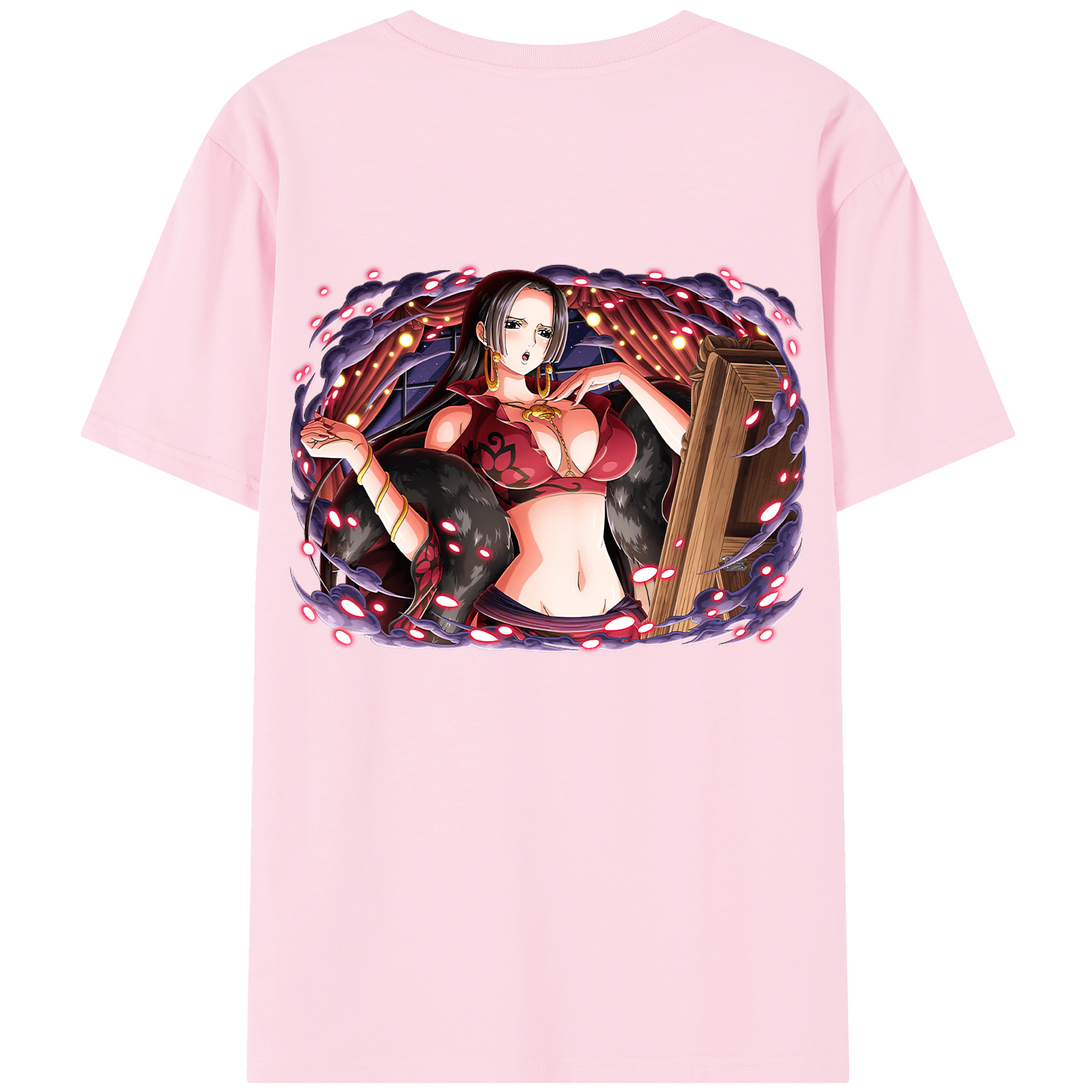 ワンピース ボア・ハンコック ONE PIECE Boa·Hancock 綿100％半袖Tシャツ（背面プリント）