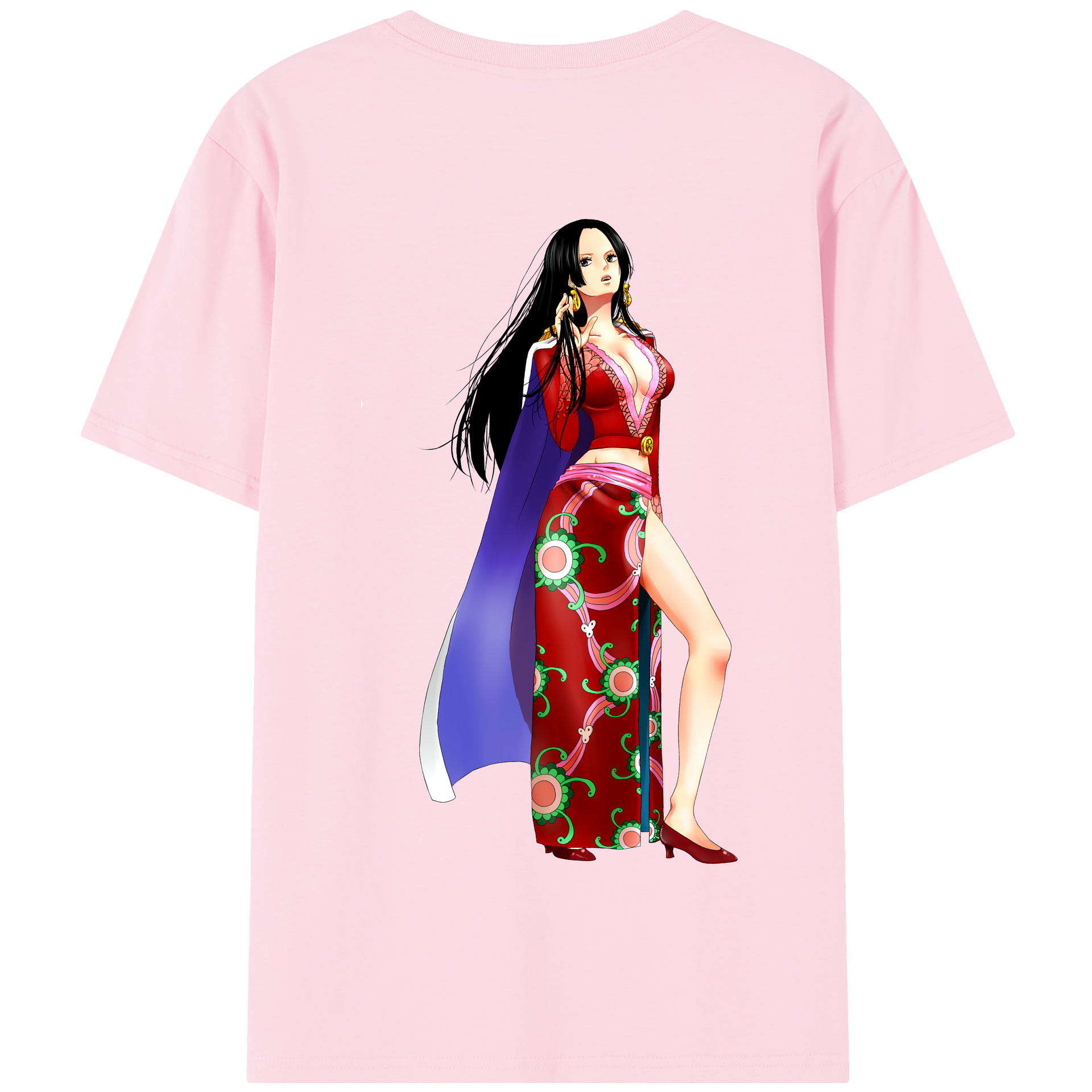 ワンピース ボア・ハンコック ONE PIECE Boa·Hancock 綿100％半袖Tシャツ（背面プリント）