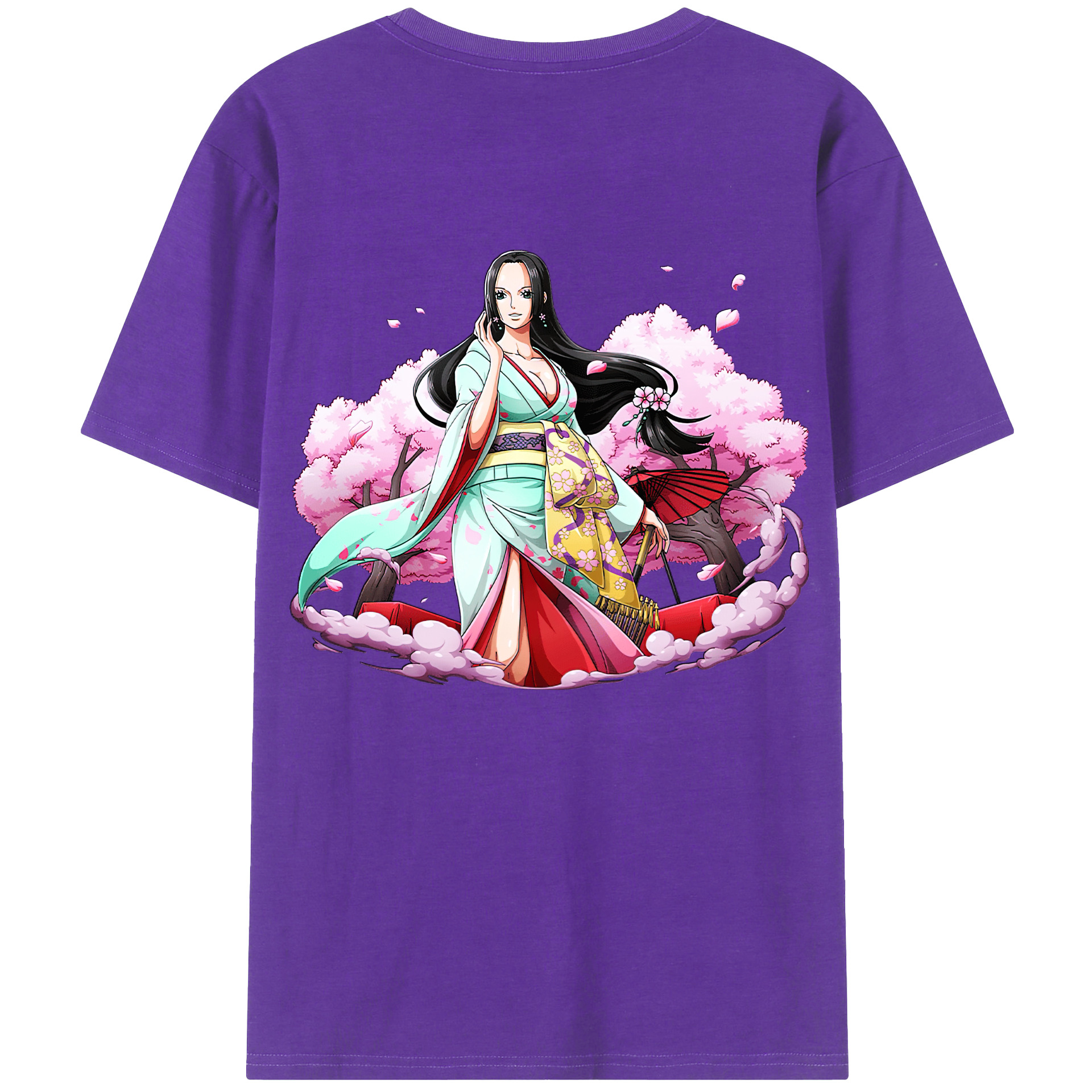 ワンピース ボア・ハンコック ONE PIECE Boa·Hancock 綿100％半袖Tシャツ（背面プリント）