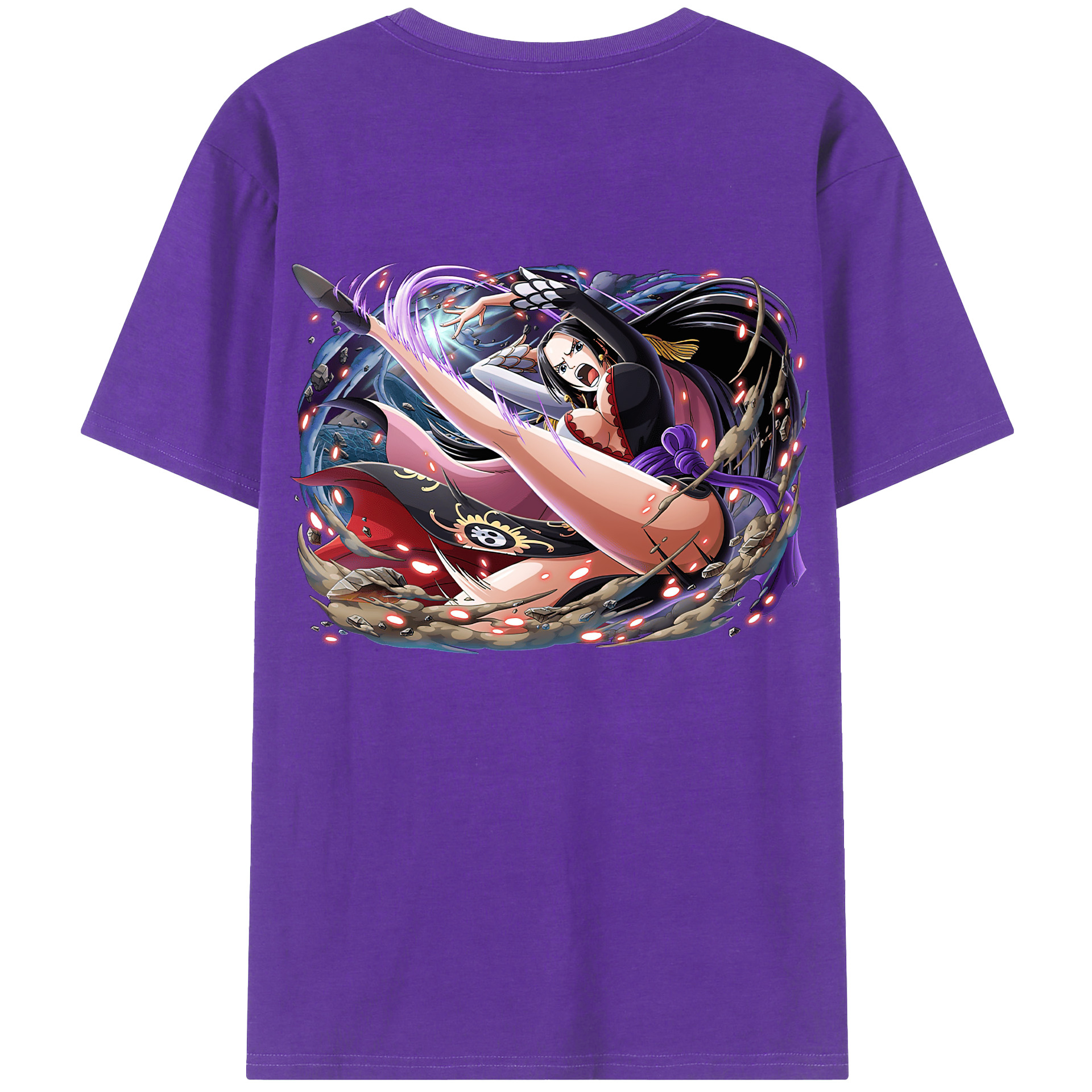 ワンピース ボア・ハンコック ONE PIECE Boa·Hancock 綿100％半袖Tシャツ（背面プリント）