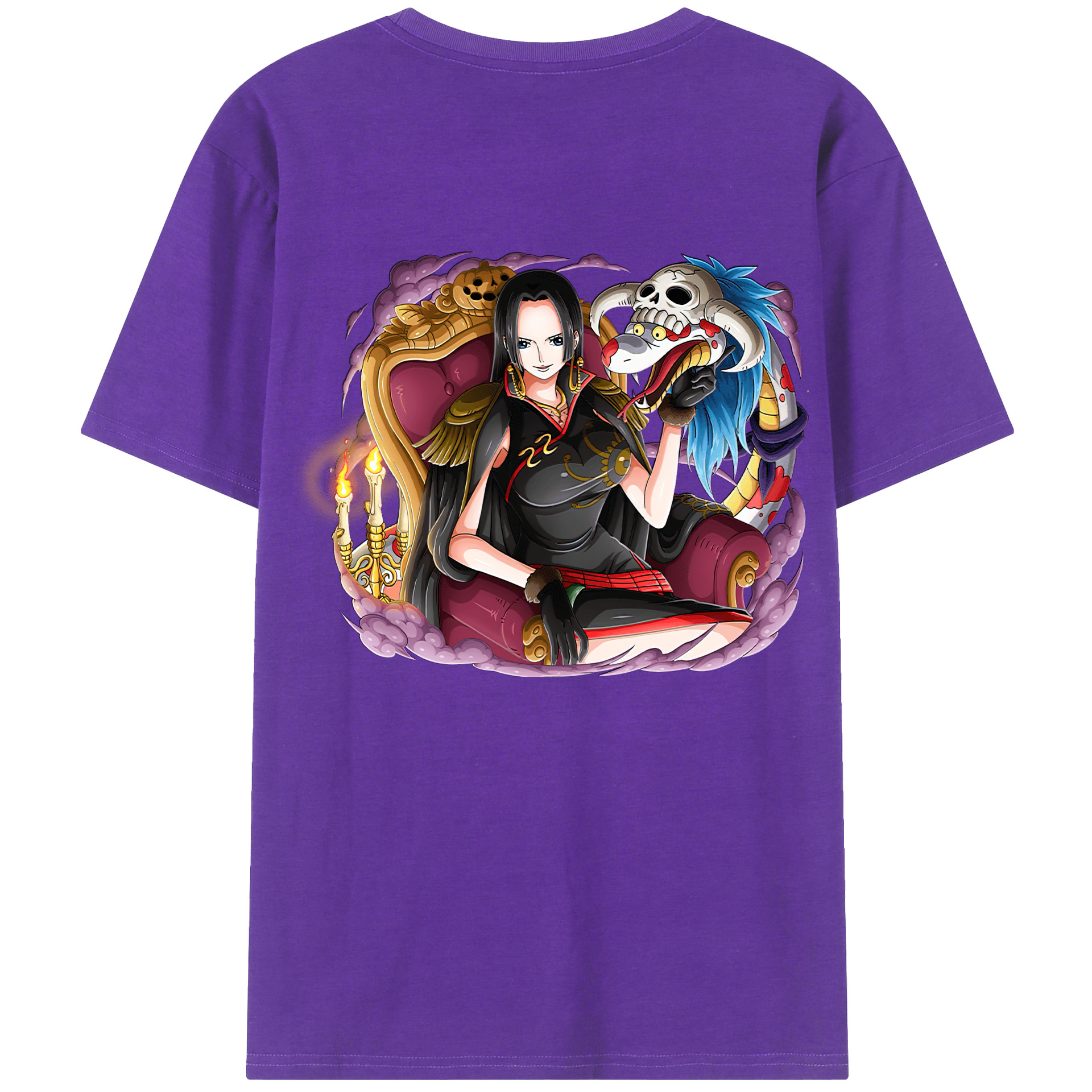 ワンピース ボア・ハンコック ONE PIECE Boa·Hancock 綿100％半袖Tシャツ（背面プリント）