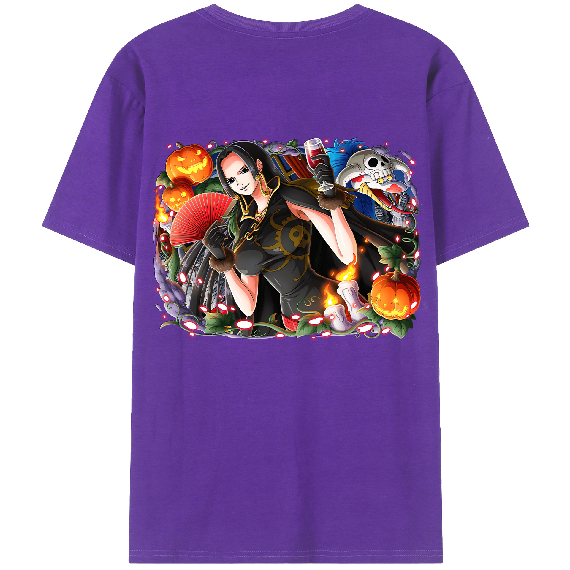 ワンピース ボア・ハンコック ONE PIECE Boa·Hancock 綿100％半袖Tシャツ（背面プリント）