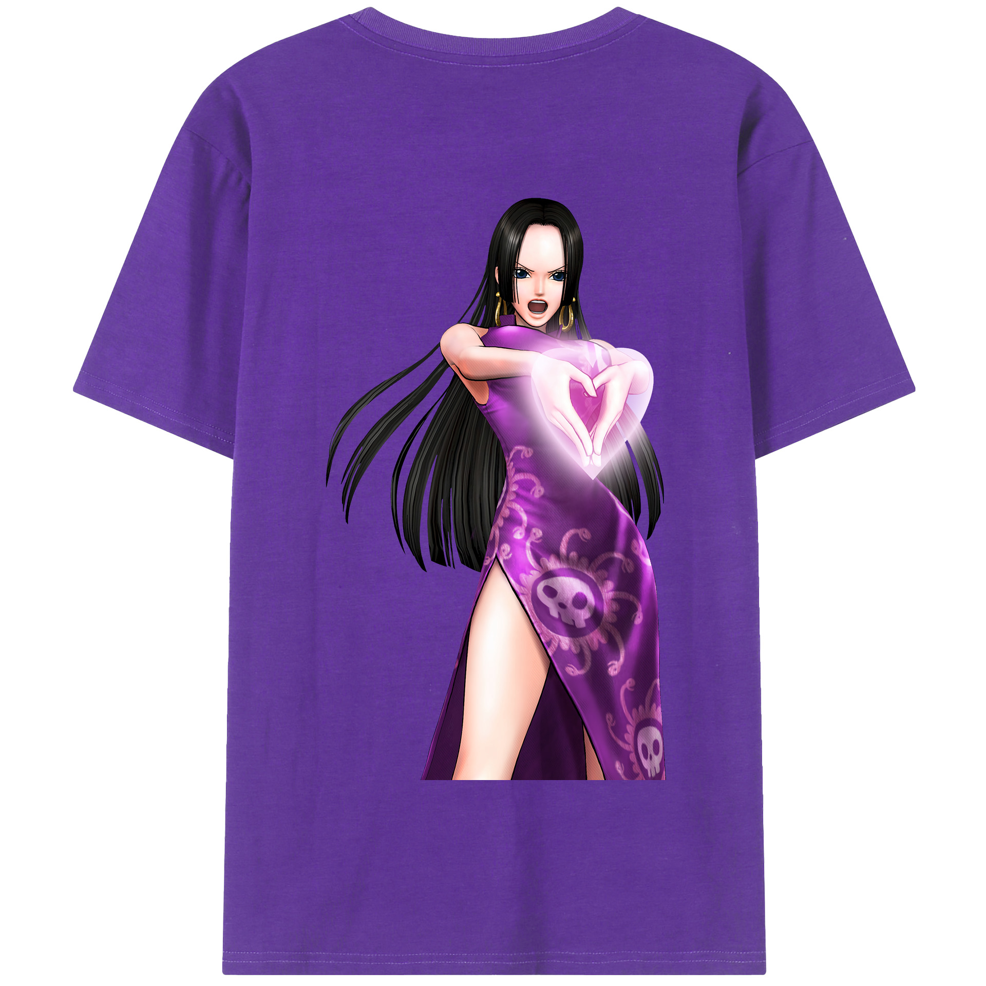 ワンピース ボア・ハンコック ONE PIECE Boa·Hancock 綿100％半袖Tシャツ（背面プリント）