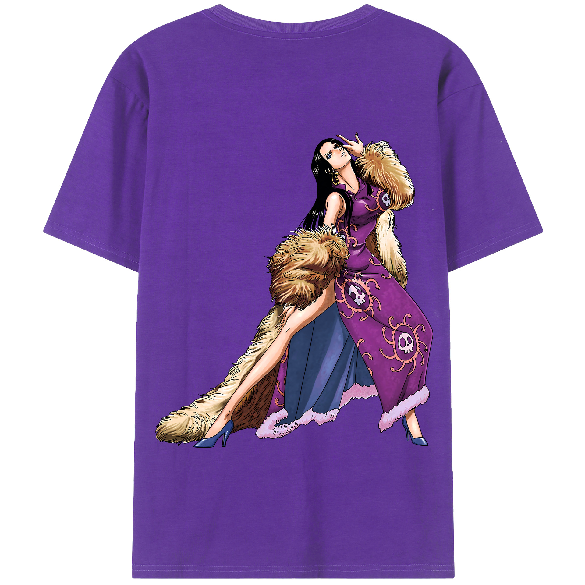 ワンピース ボア・ハンコック ONE PIECE Boa·Hancock 綿100％半袖Tシャツ（背面プリント）